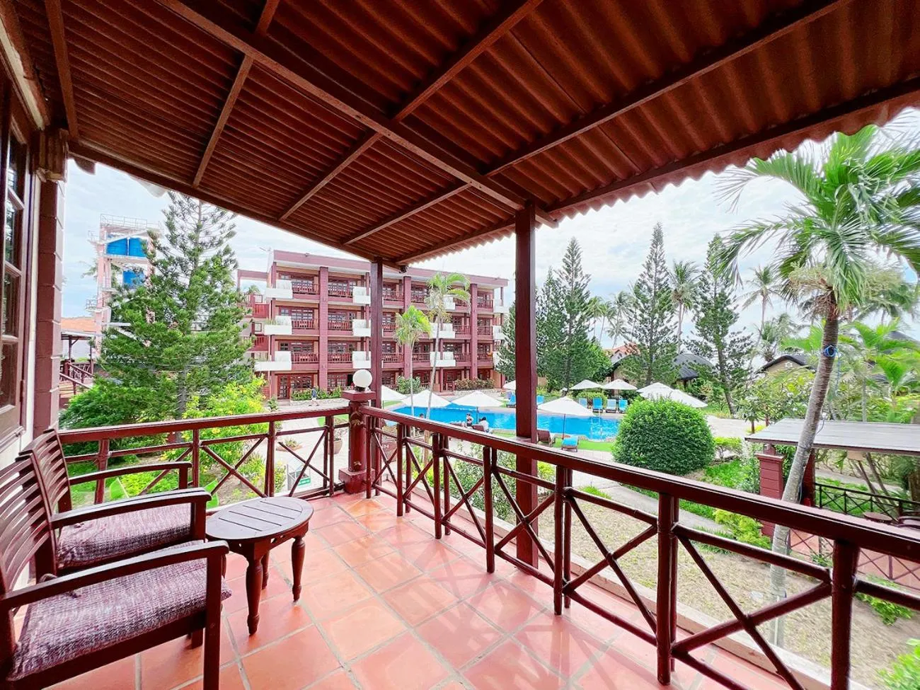 Pool view in Little Muine Cottages Resort