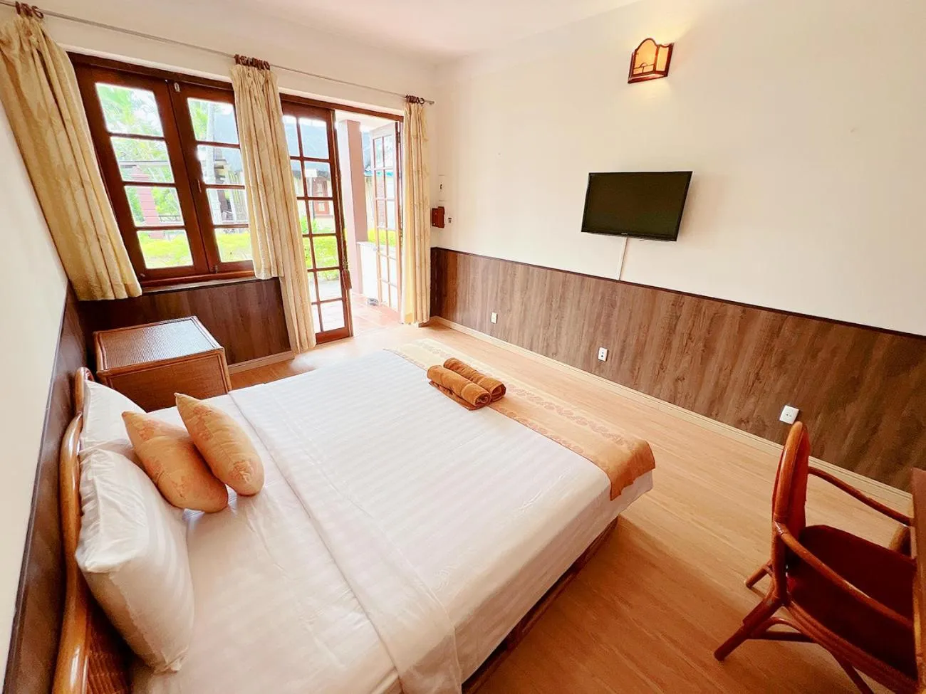 Bed in Little Muine Cottages Resort