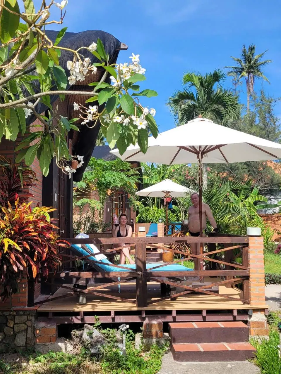 Balcony/Terrace in Little Muine Cottages Resort