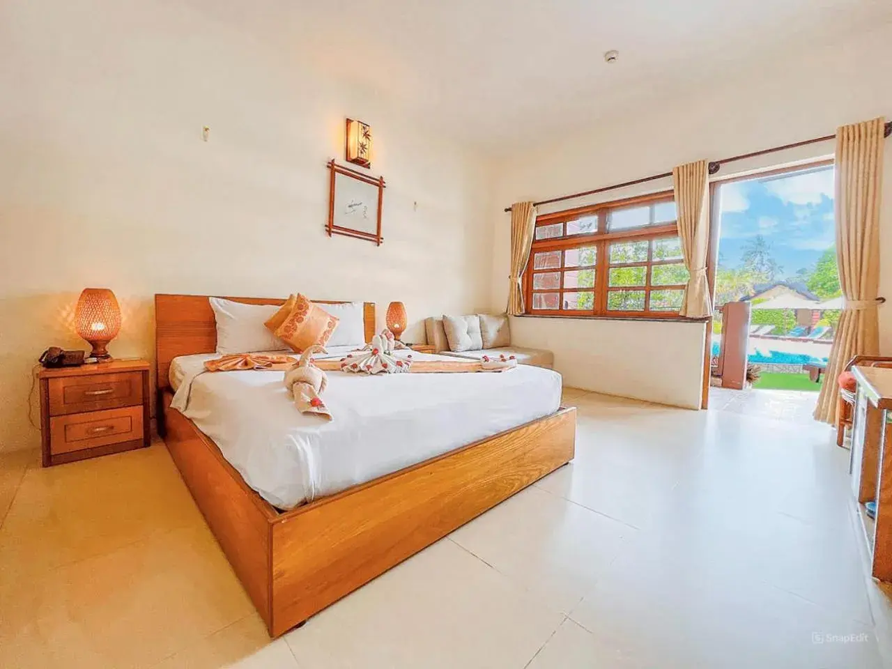 Natural landscape, Bed in Little Muine Cottages Resort Natural landscape, Bed in Little Muine Cottages Resort