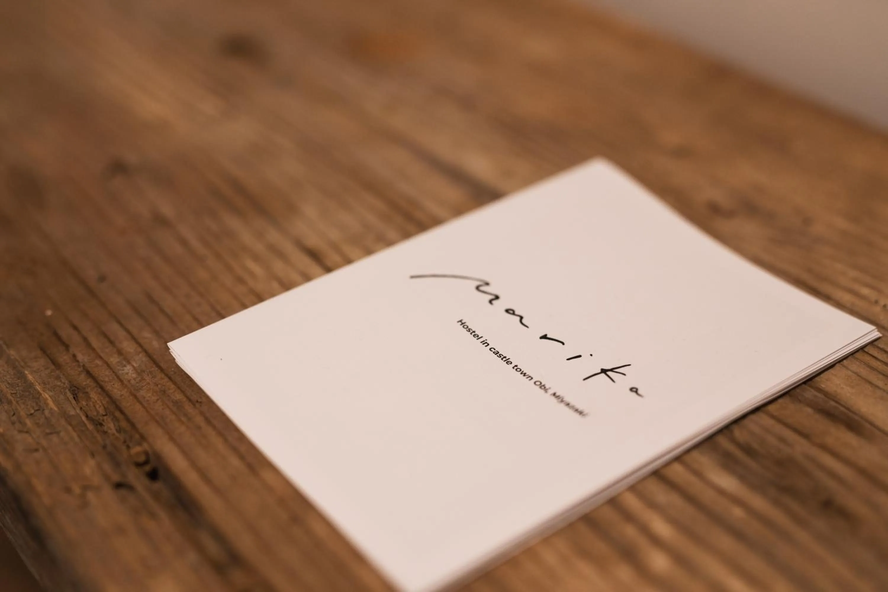 Logo/Certificate/Sign in Hostel Marika -ホステルマリカ-