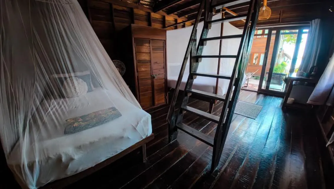 Bed in Forra Pattaya Sea View Bungalow