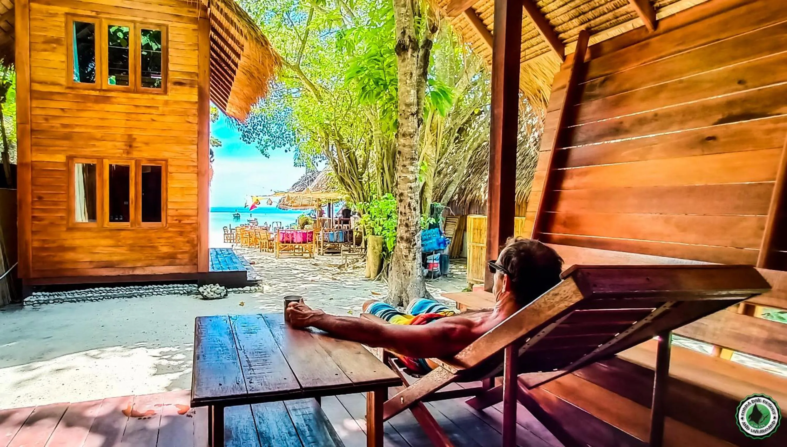 Balcony/Terrace in Forra Pattaya Sea View Bungalow