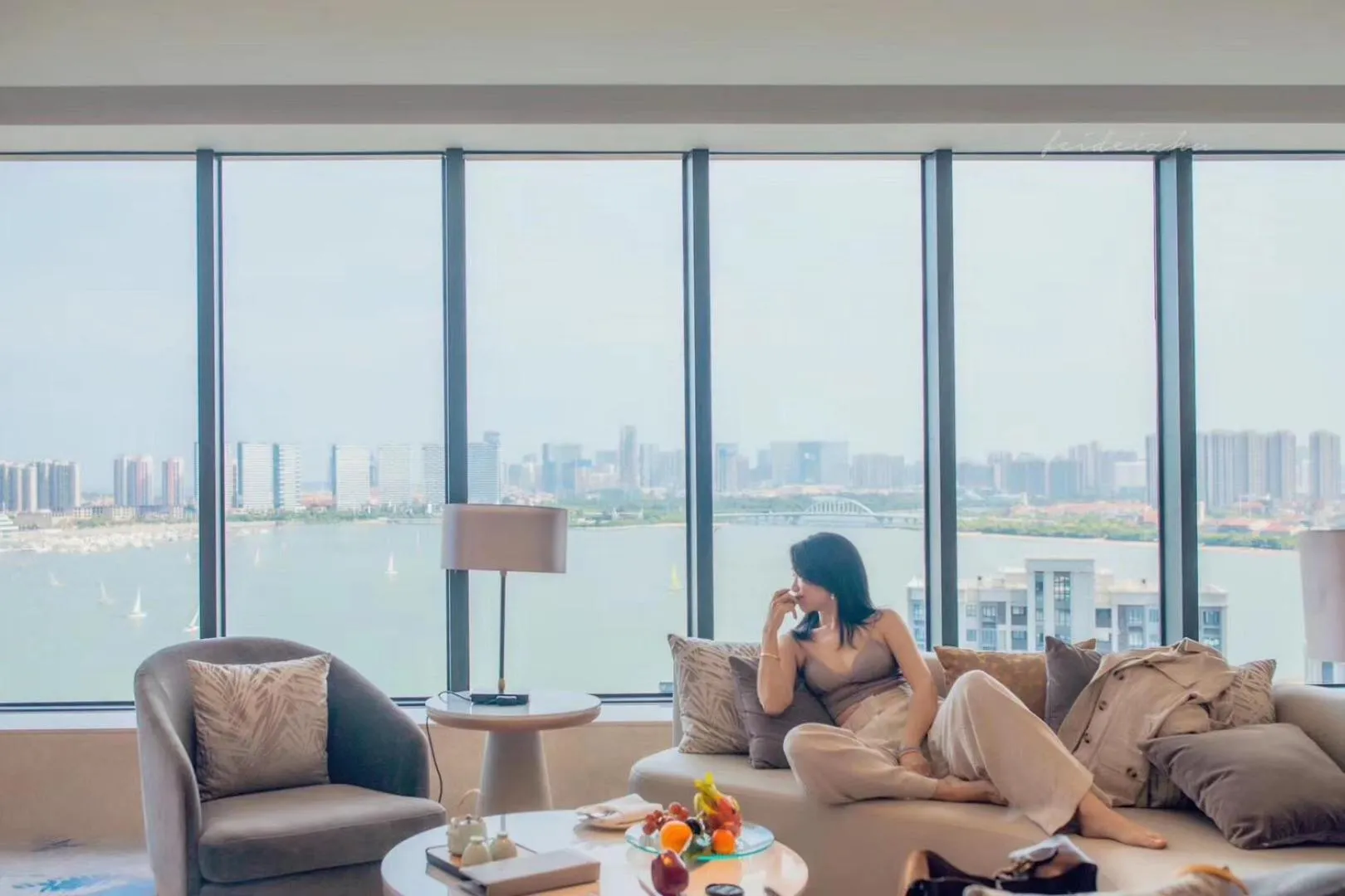 Sea view in Wyndham Grand Plaza Royale Yuzhou Xiamen Wuyuan Bay