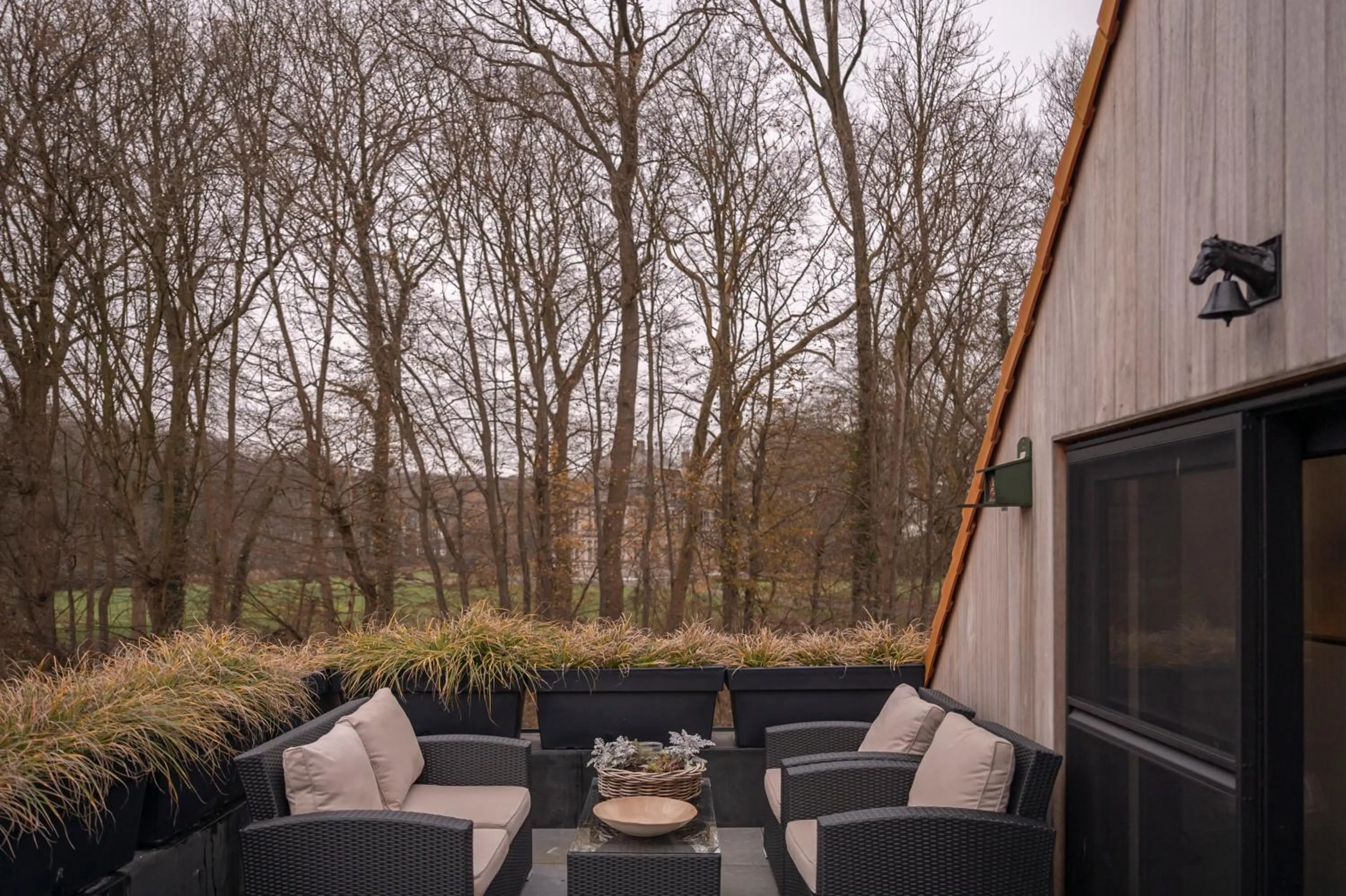 Patio in B&B De Klaproos