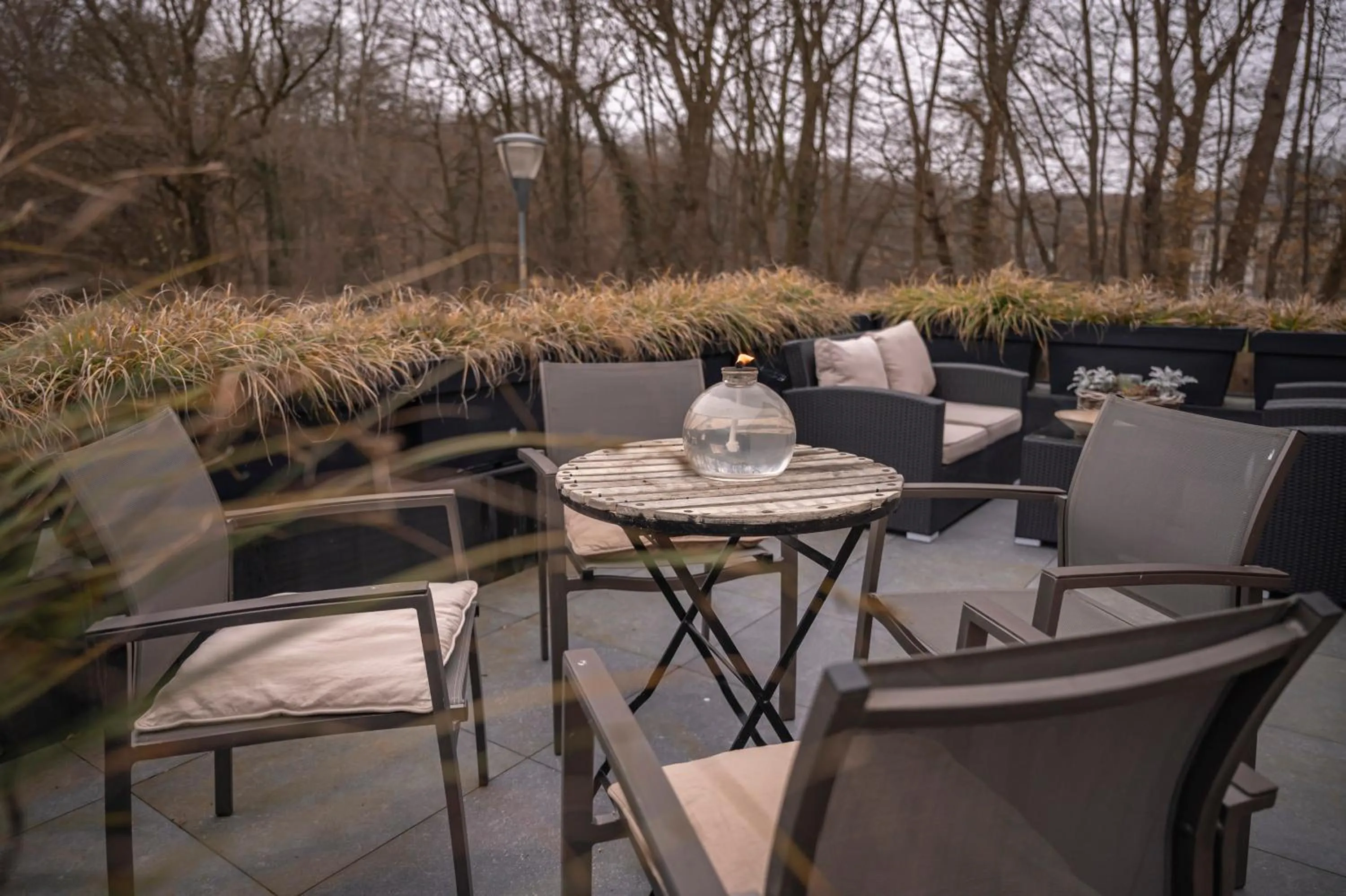 Patio in B&B De Klaproos