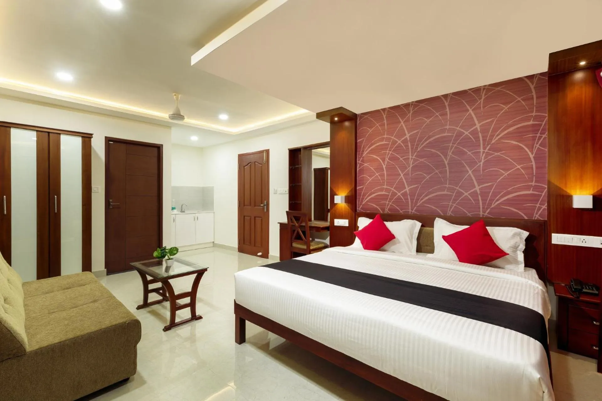 Bed in Burooj Hotel