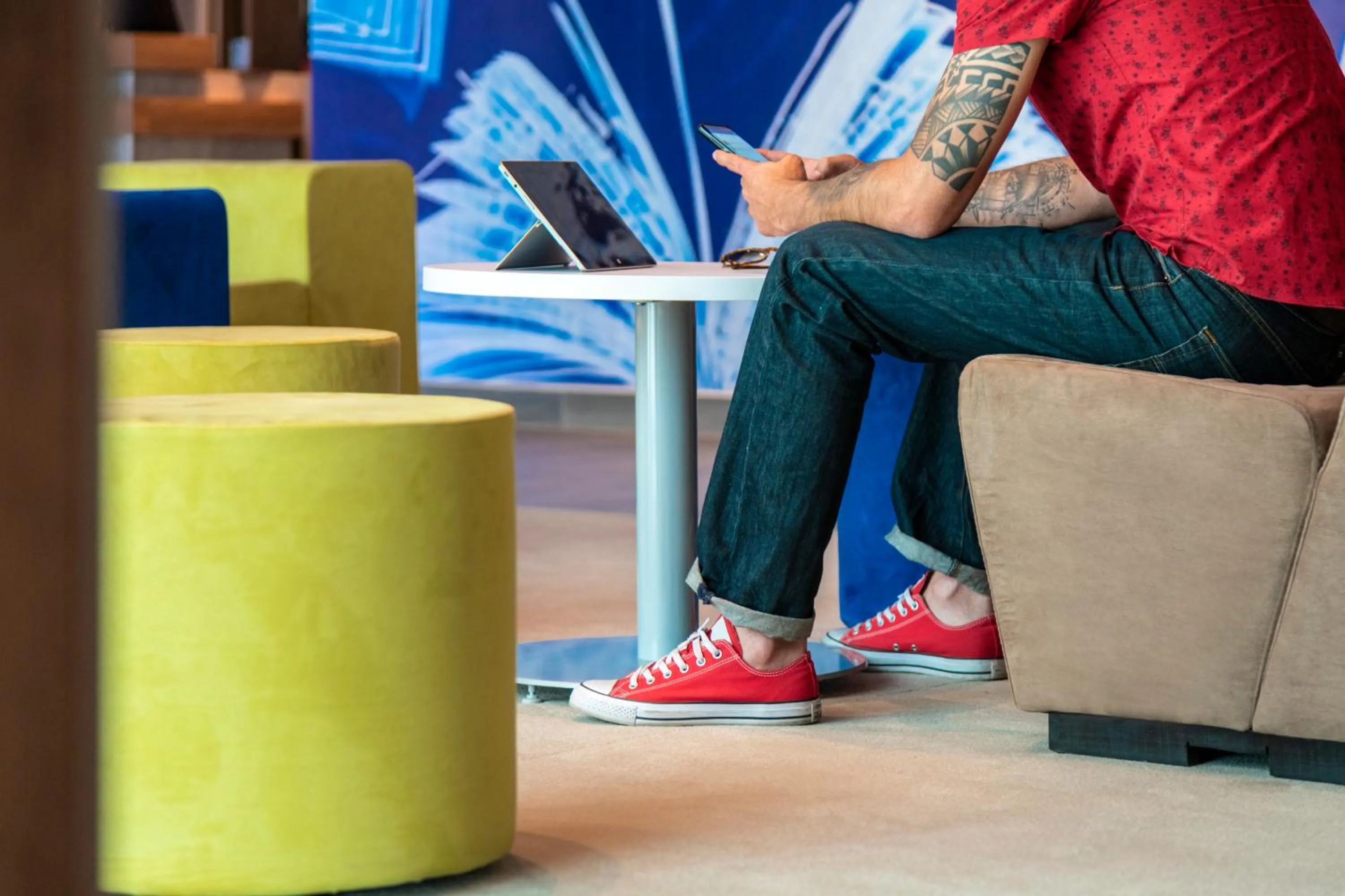 Lobby or reception in ibis budget Aguascalientes Norte