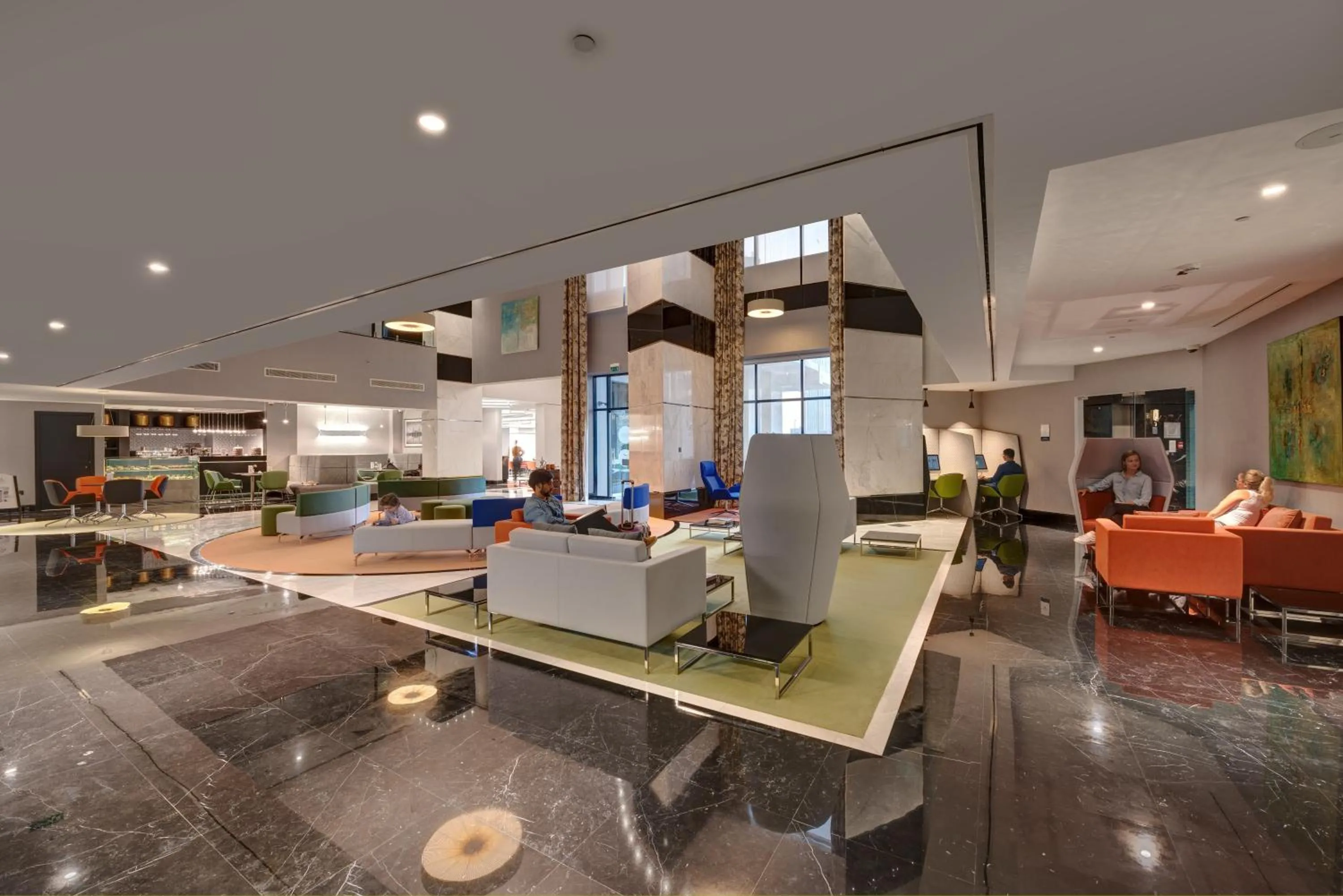 Lobby or reception in Novotel Sharjah Expo Centre