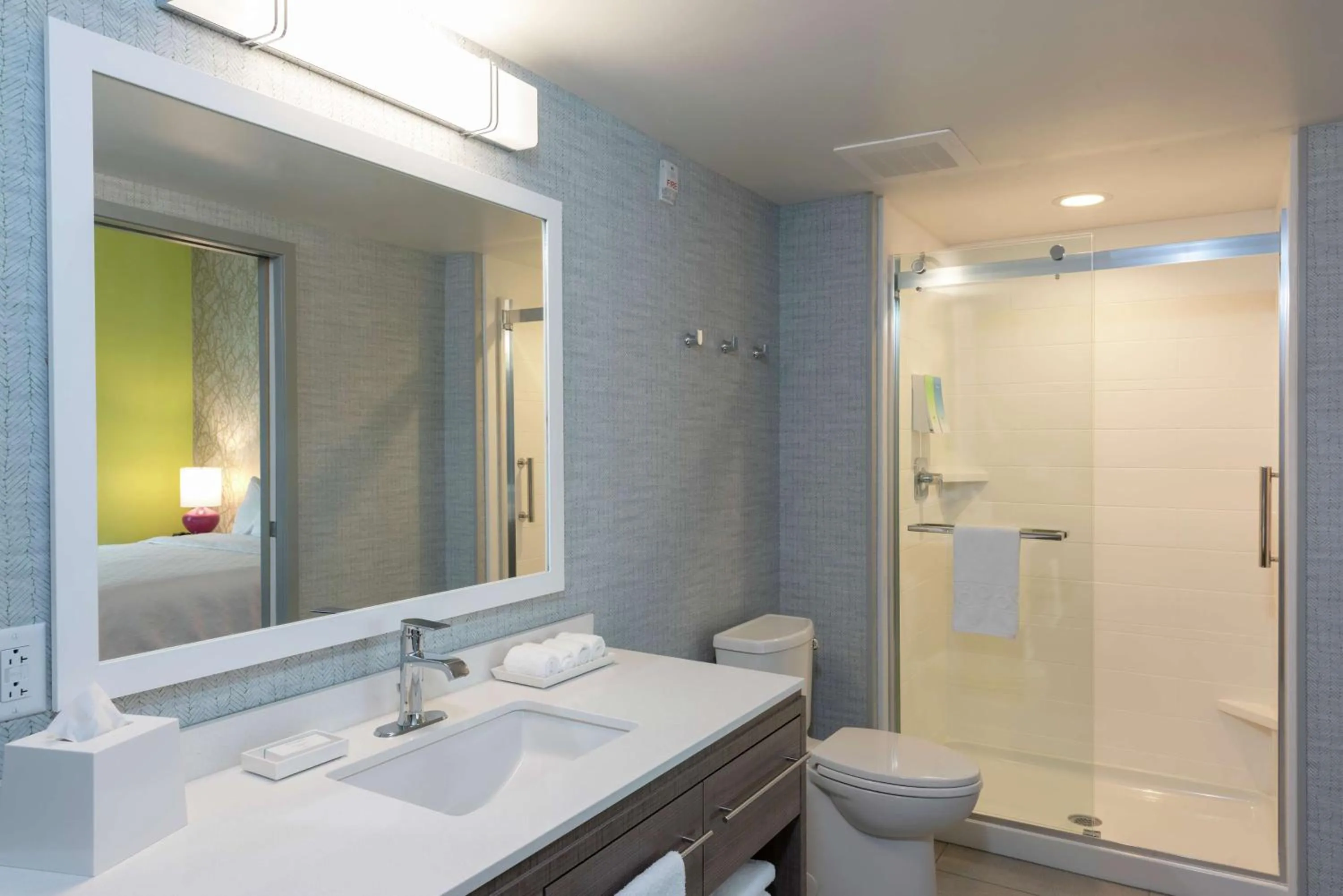 Bathroom in Home2 Suites By Hilton Indianapolis Airport