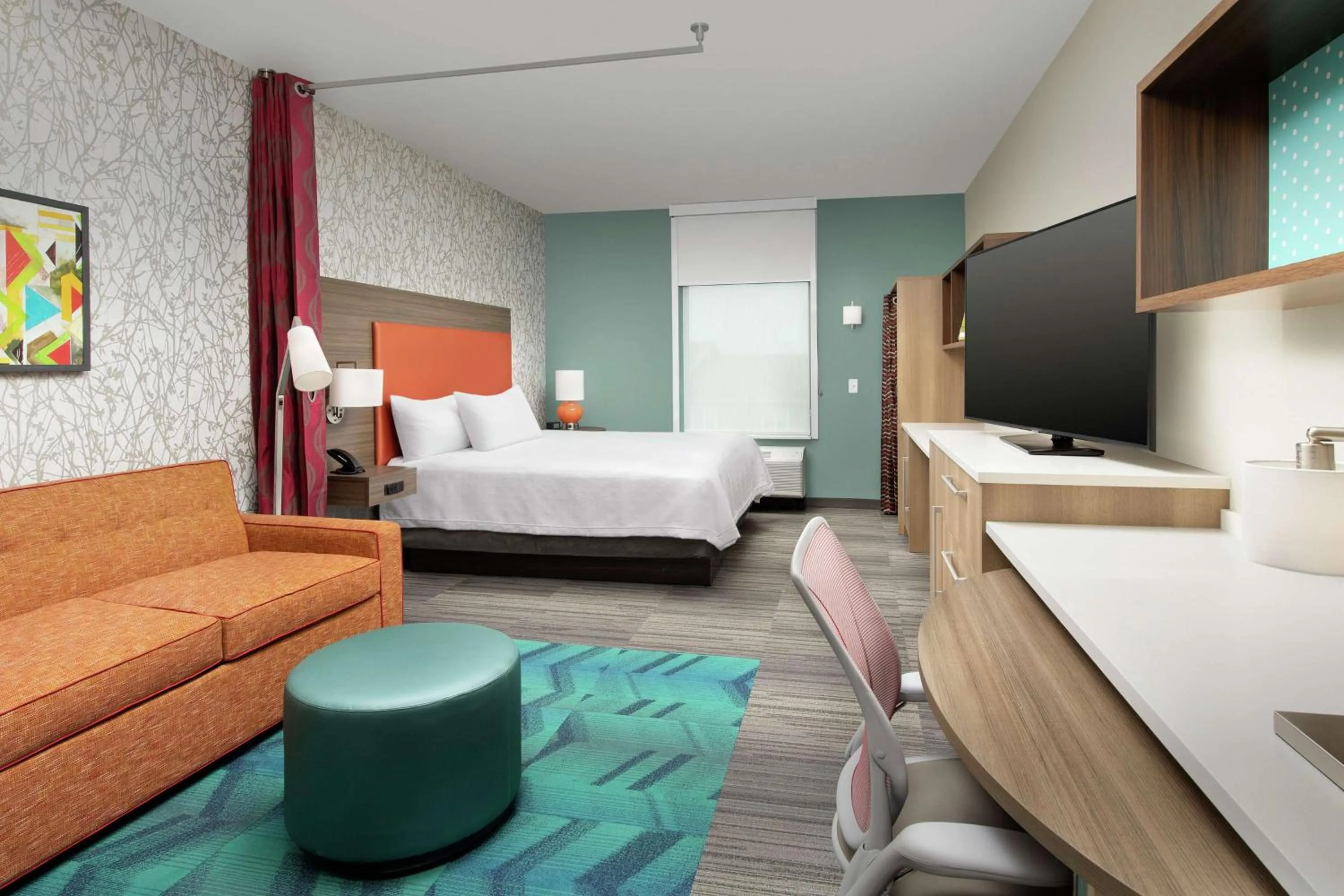 Bedroom, Bed in Home2 Suites by Hilton Lakeland South Polk Parkway