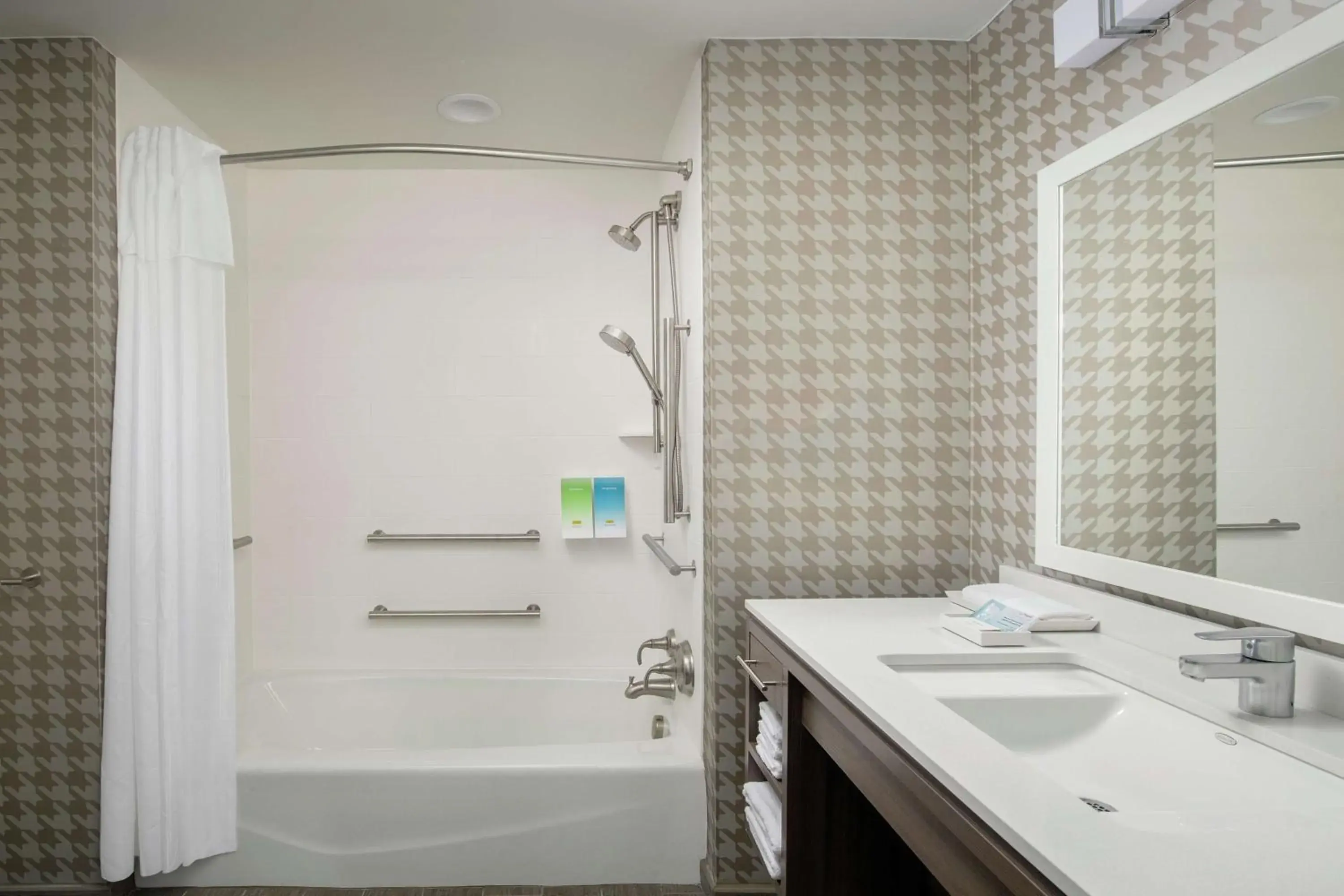 Bathroom in Home2 Suites by Hilton Lakeland South Polk Parkway Bathroom in Home2 Suites by Hilton Lakeland South Polk Parkway