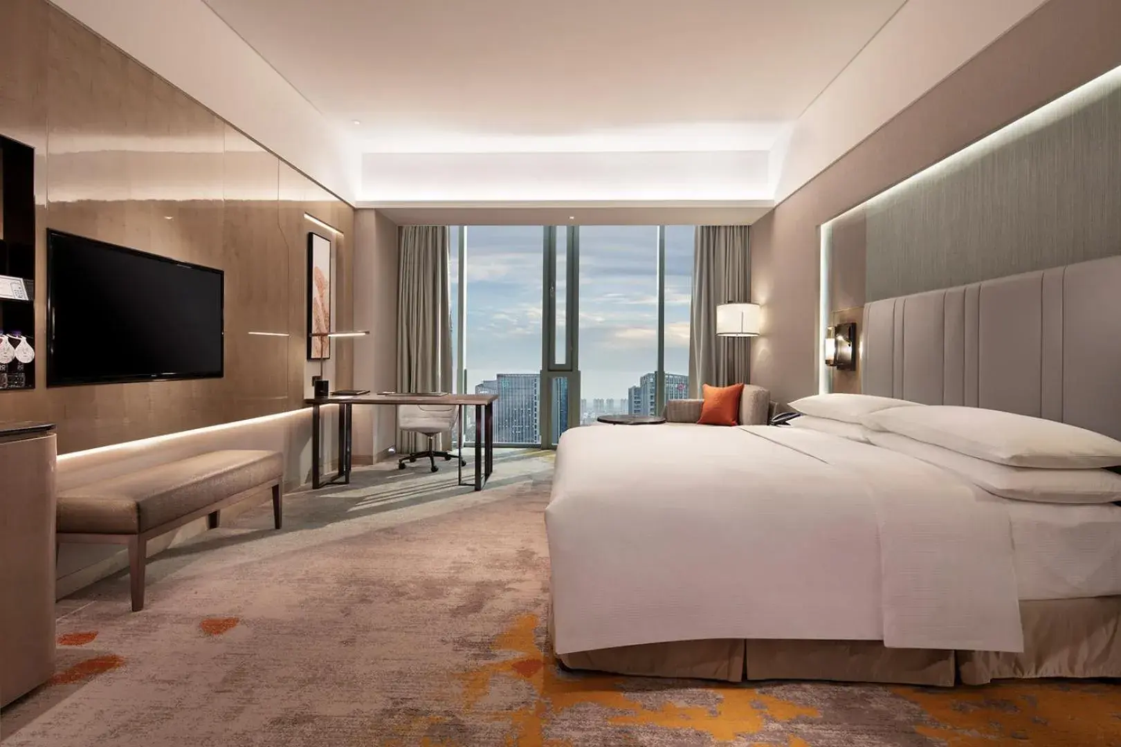 Bedroom, Bed in Hilton Taizhou Bedroom, Bed in Hilton Taizhou