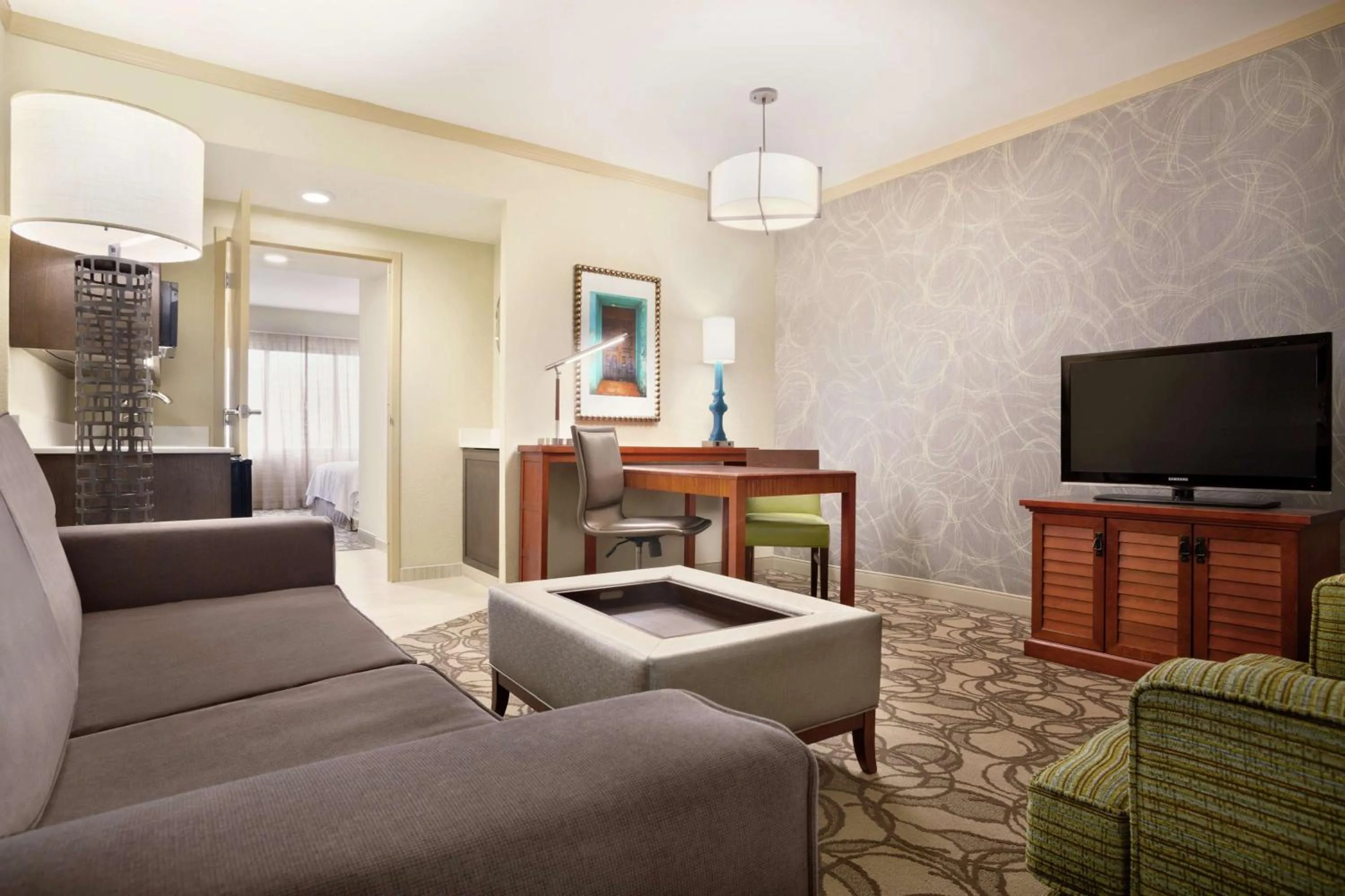 Bedroom in Embassy Suites San Antonio Airport