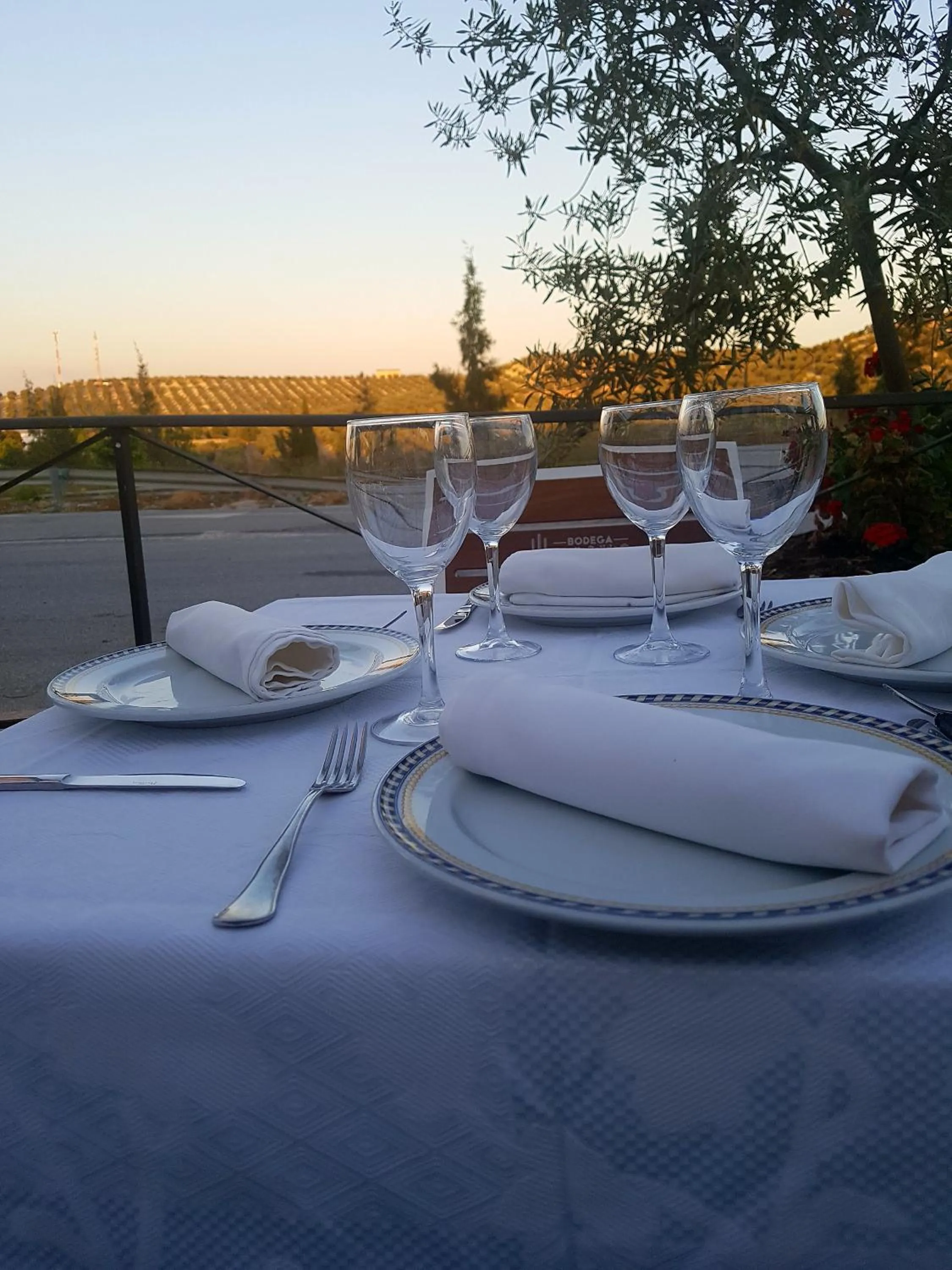 Patio in Albenzaire Hotel Asador