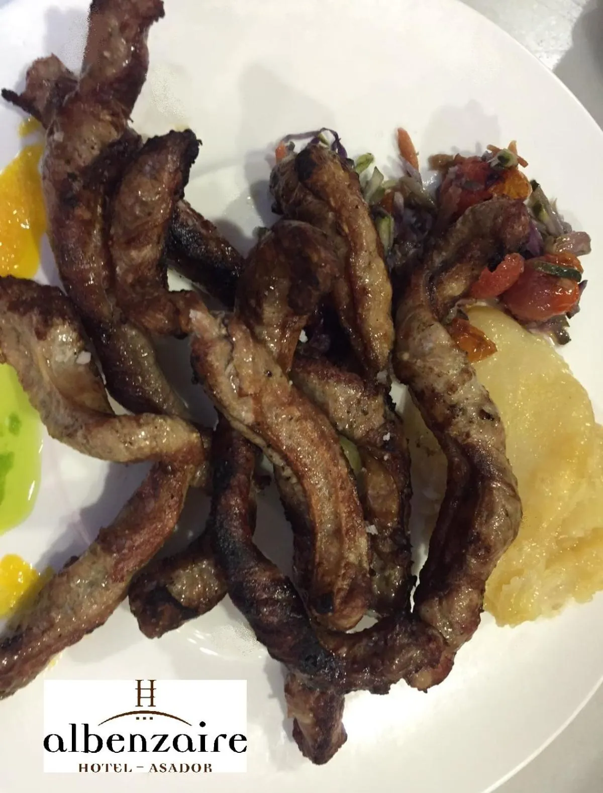 Food in Albenzaire Hotel Asador