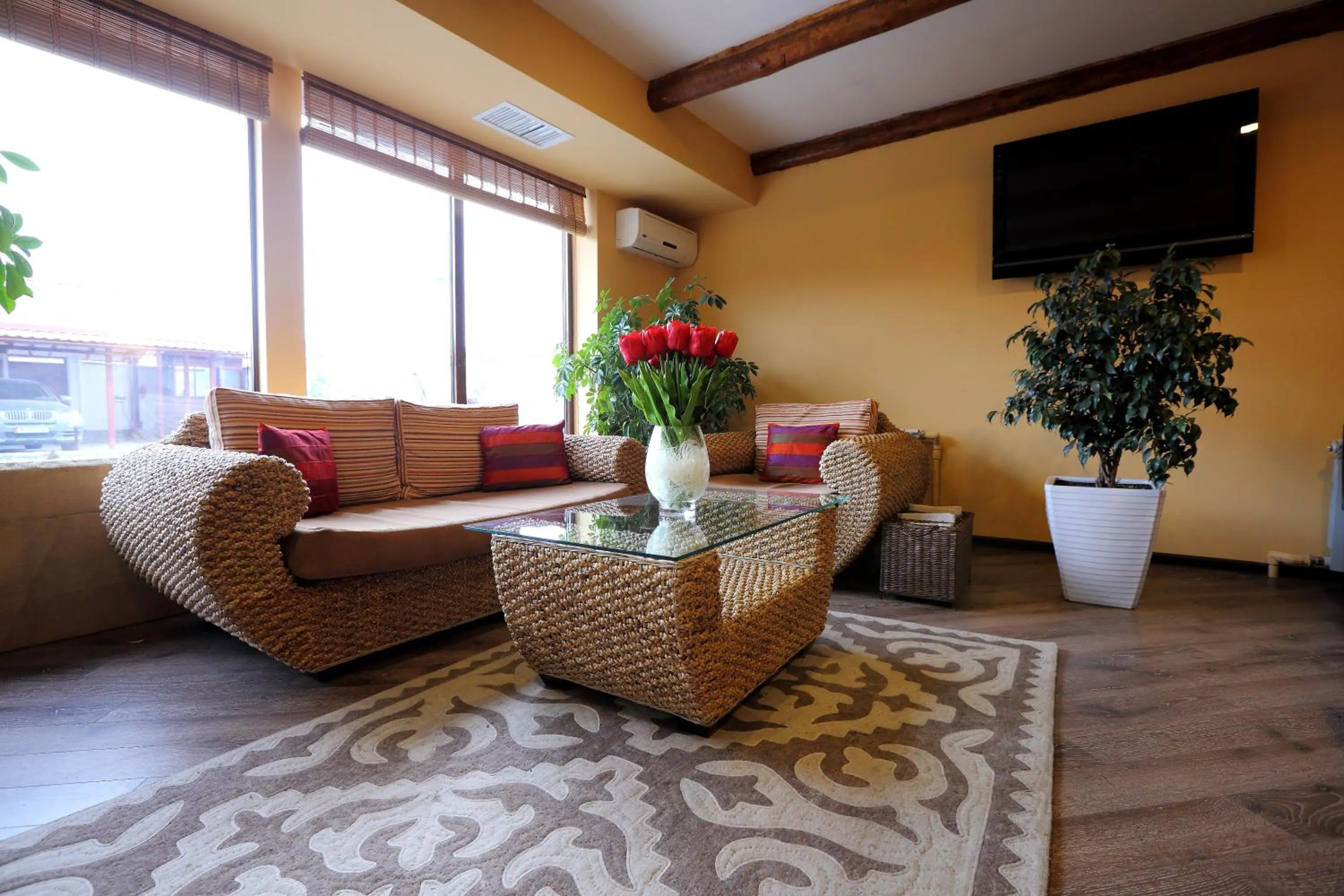 Bed in Tian-Shan Hotel