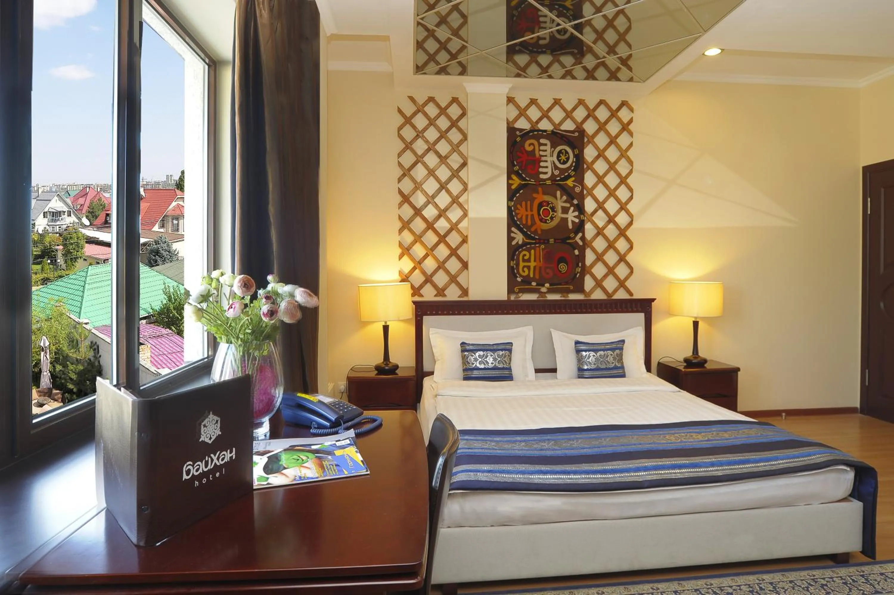 Bed in Tian-Shan Hotel