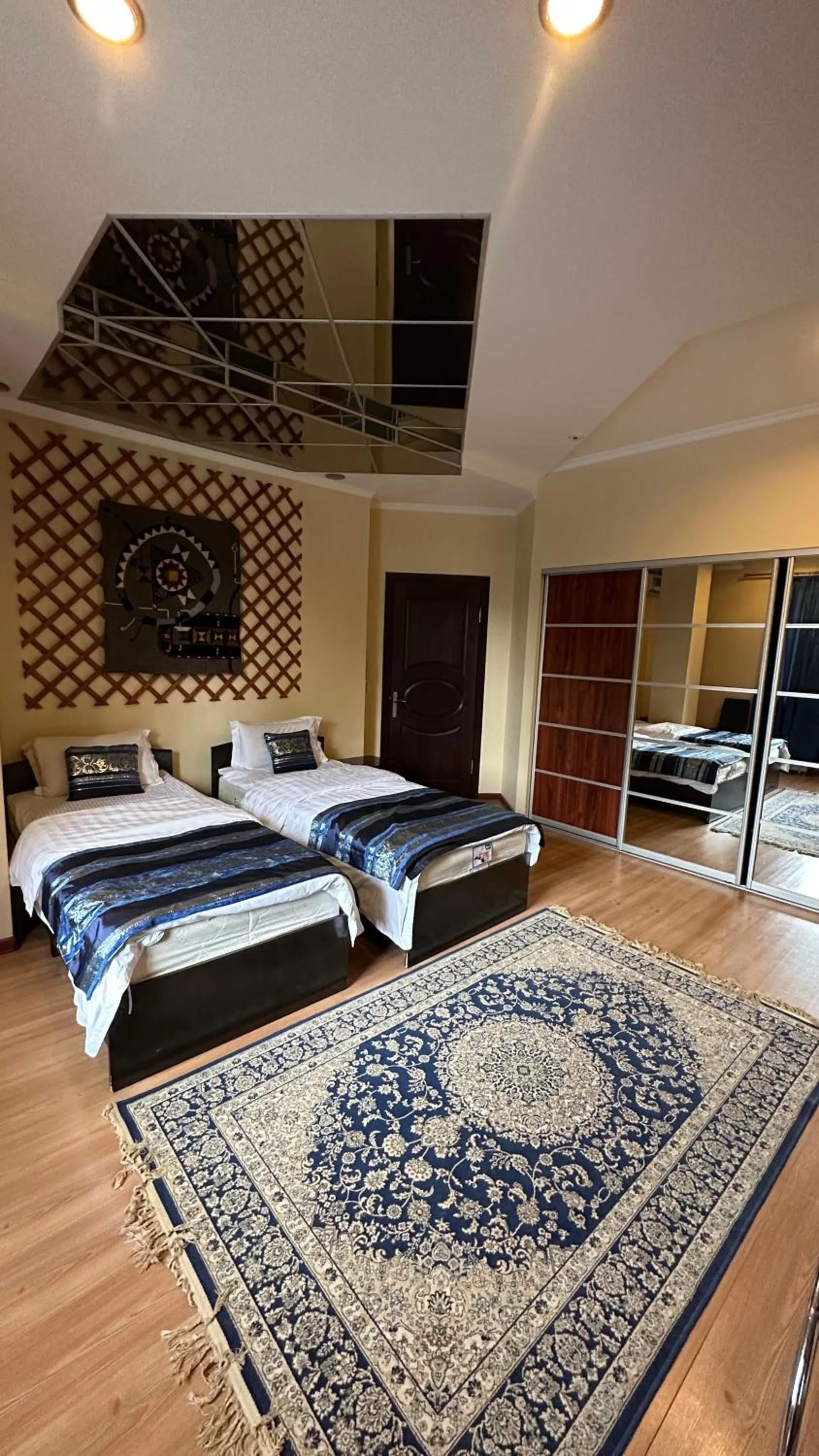 Bed in Tian-Shan Hotel