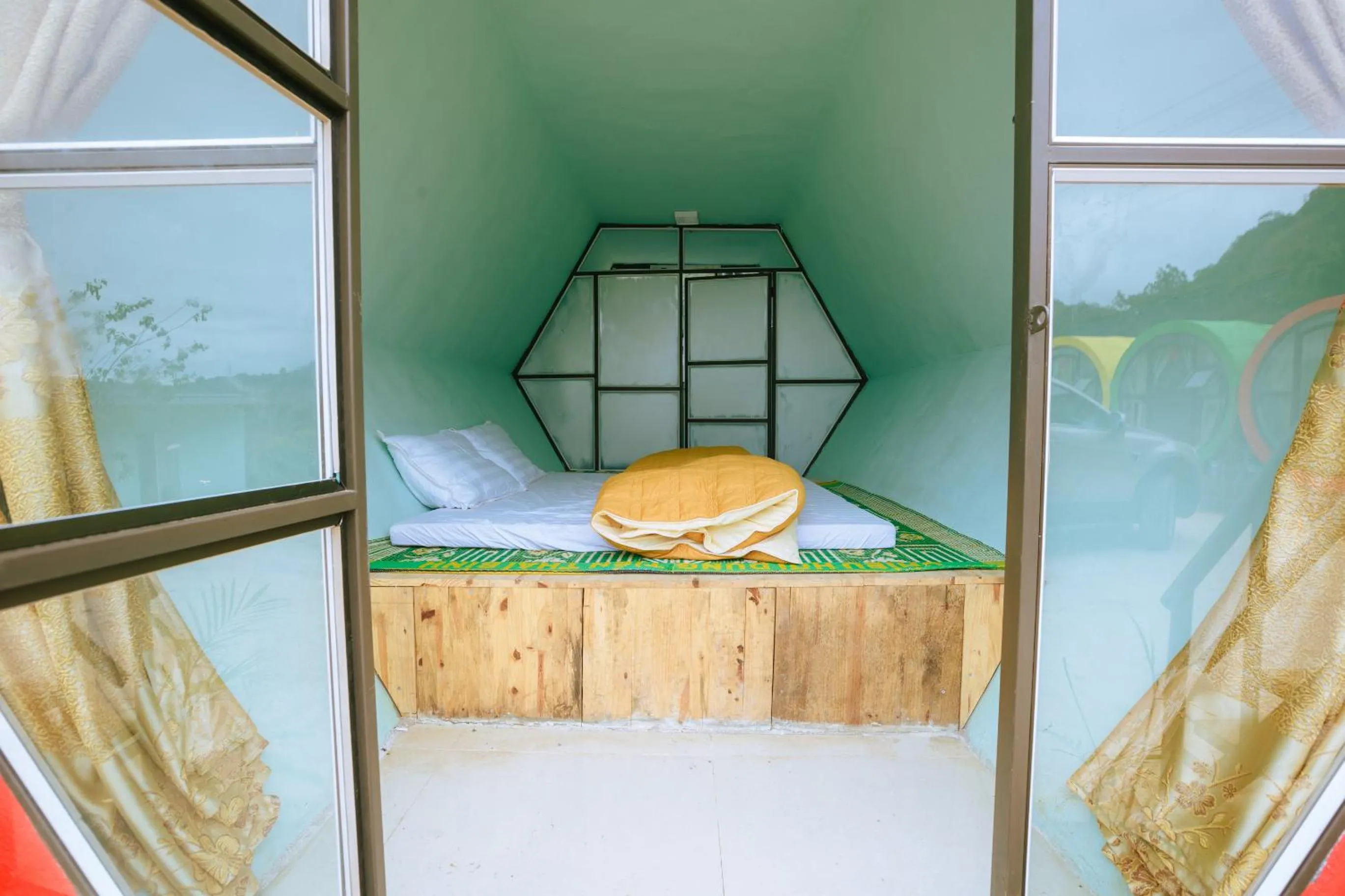 Bed in Eco House Mộc Châu