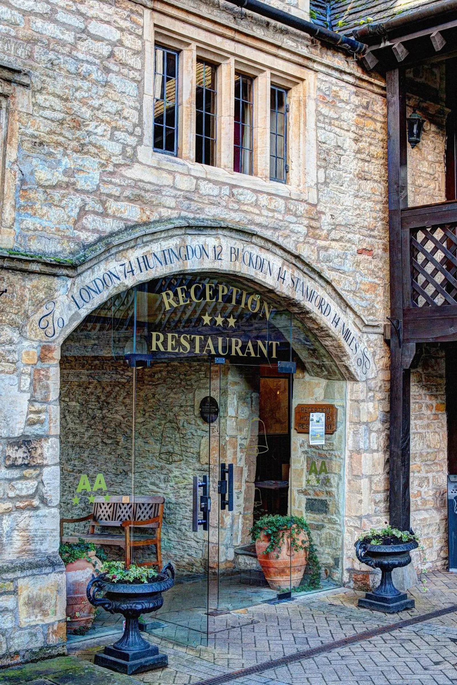 Facade/entrance in The Bell Inn, Stilton, Cambridgeshire - The Coaching Inn Group