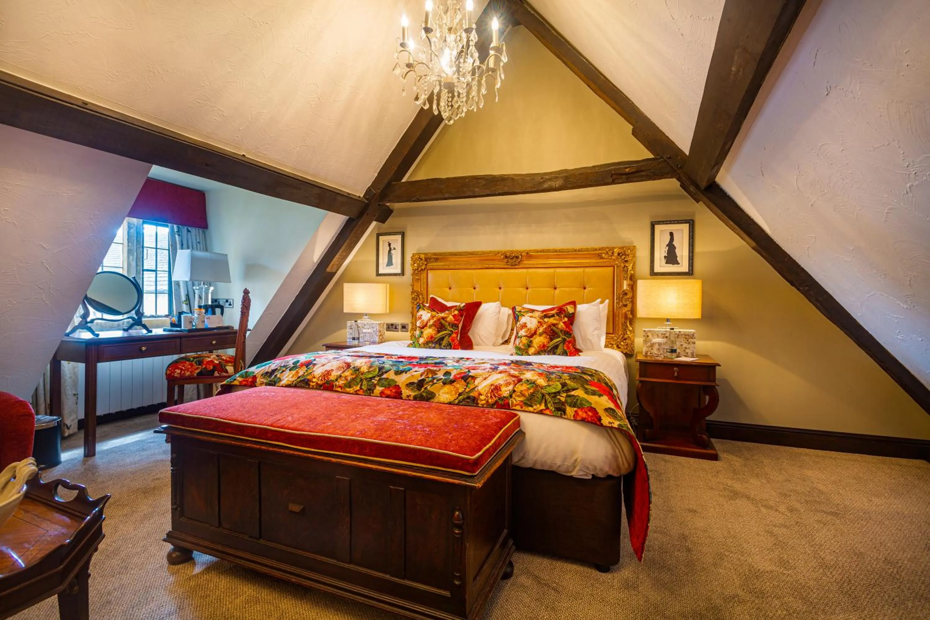 Bedroom, Bed in The Bell Inn, Stilton, Cambridgeshire - The Coaching Inn Group