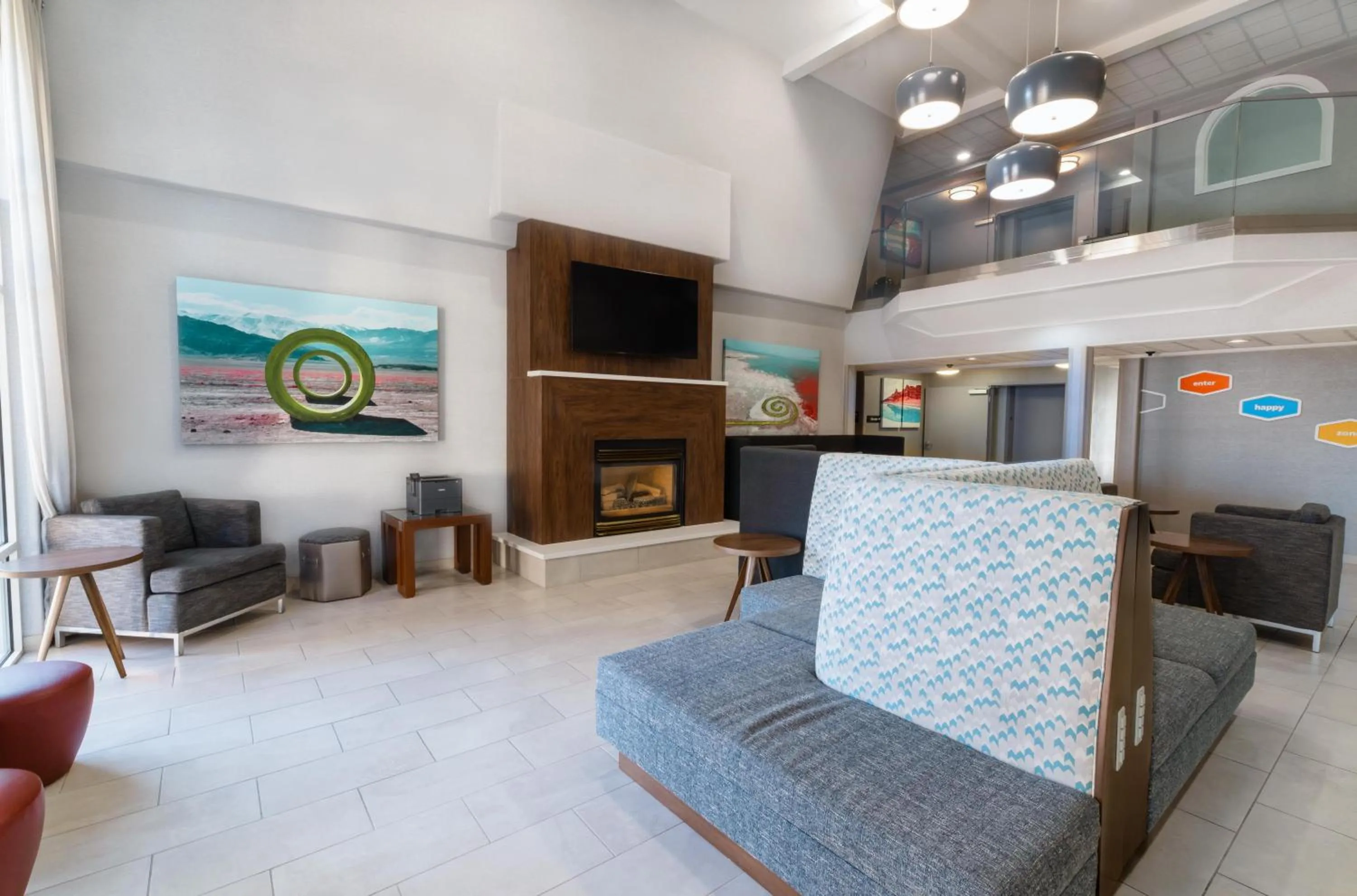 Lobby or reception in Hampton Inn & Suites Salt Lake City Airport