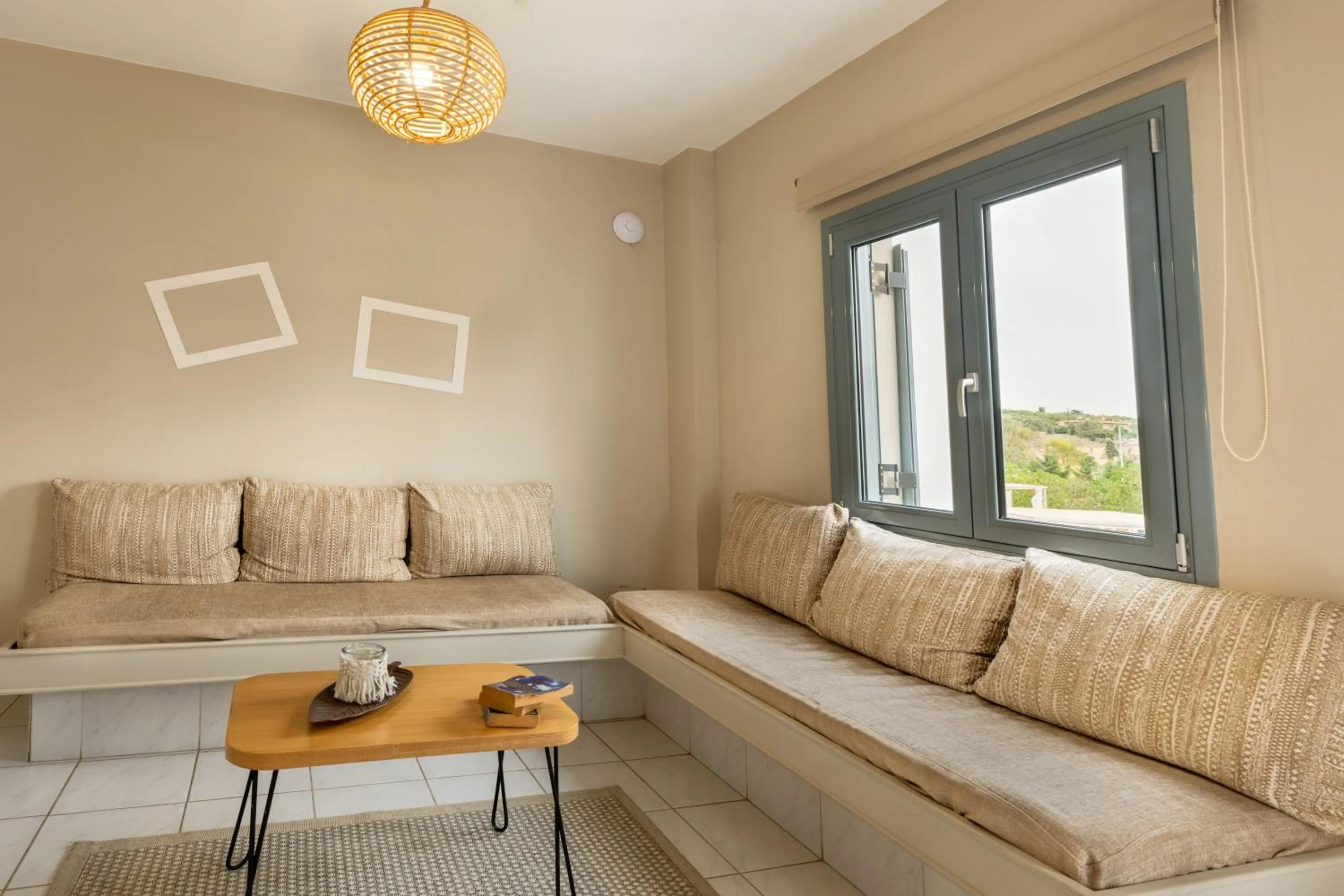 Seating area in Iphigenia Mythic Retreat