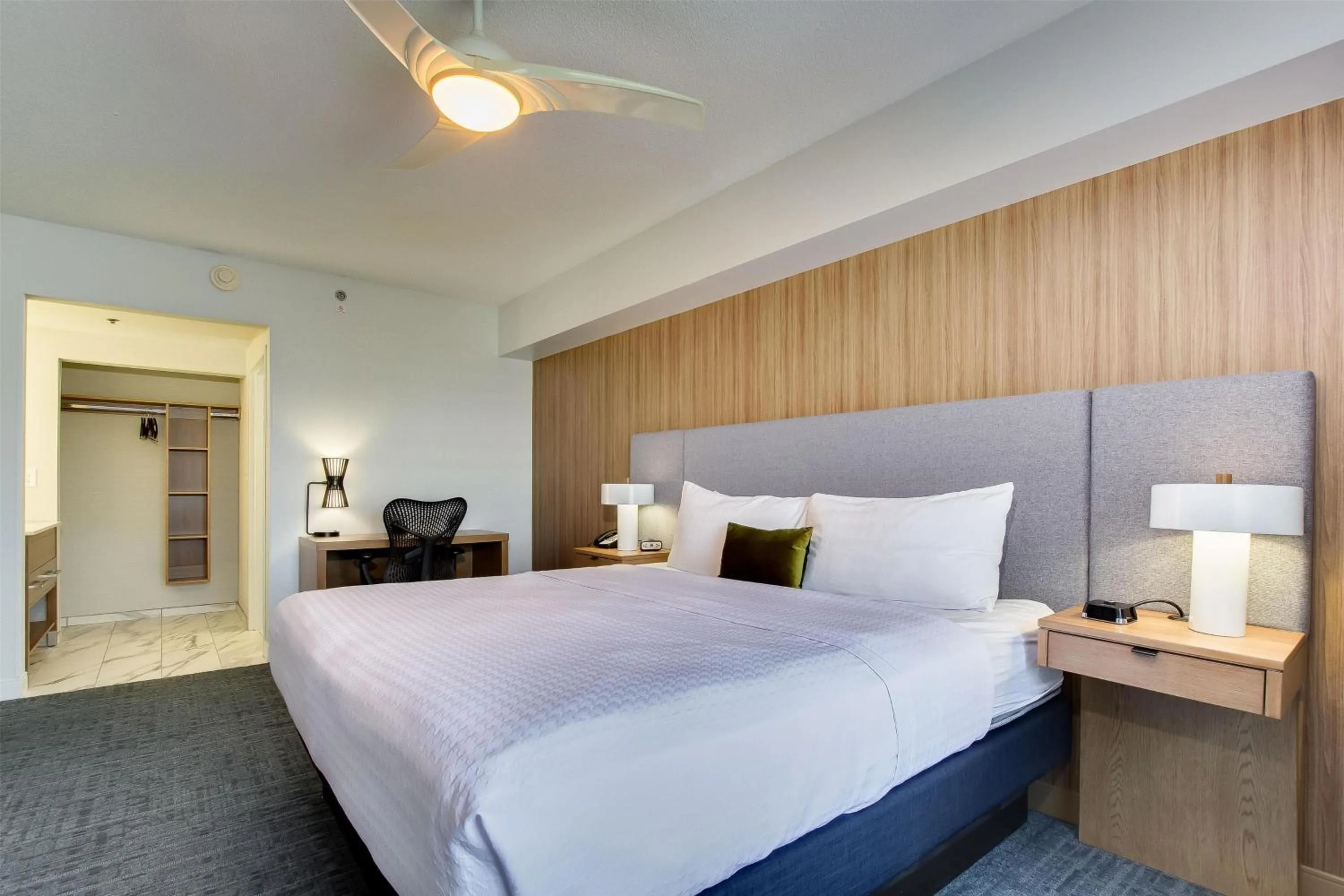 Bed in Homewood Suites by Hilton Louisville-East