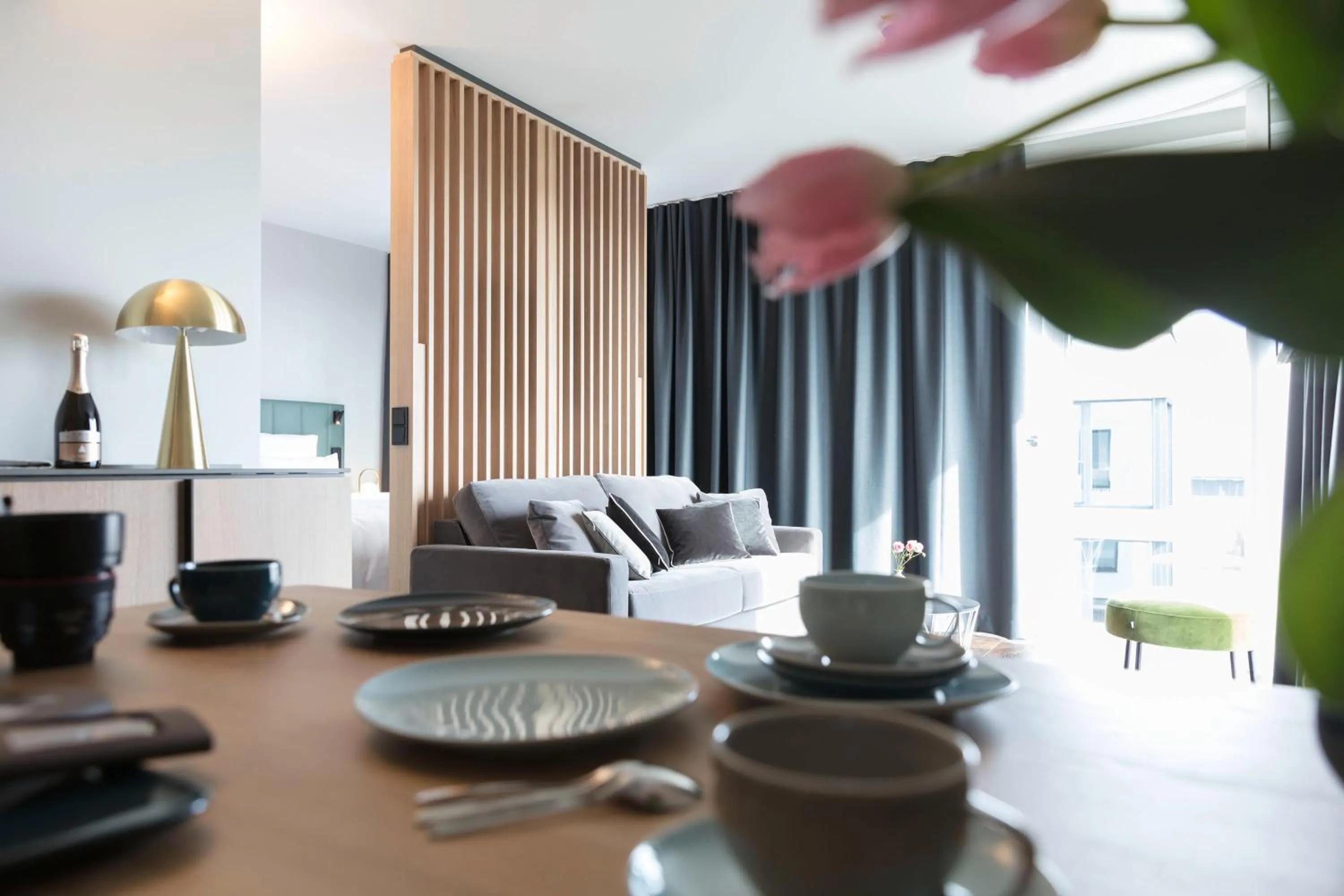 Living room in SOLLER Business Hotel - Munich Airport MUC