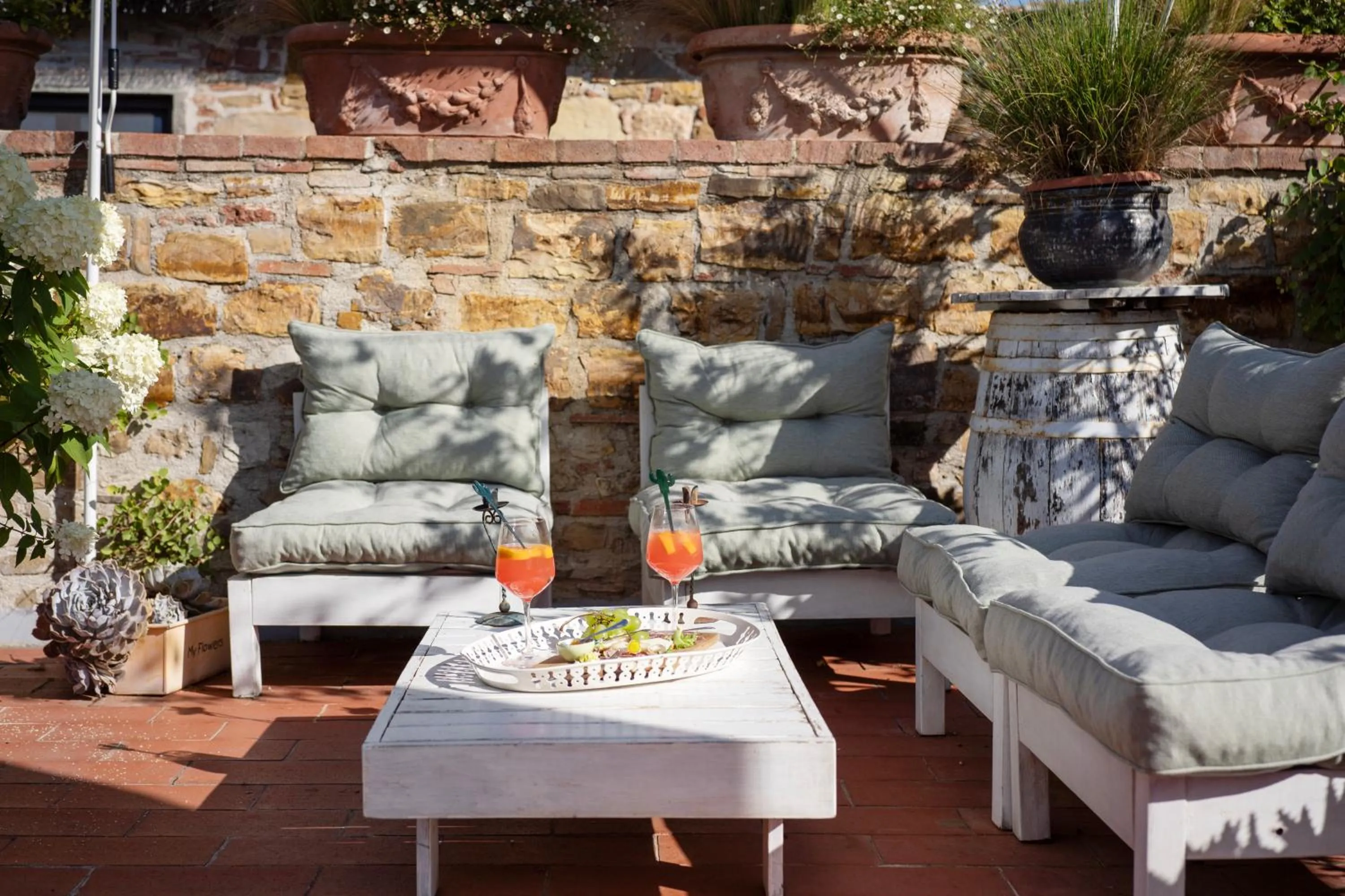 Patio in Le Terrazze Del Chianti b&b Residenza d'Epoca e di Charme
