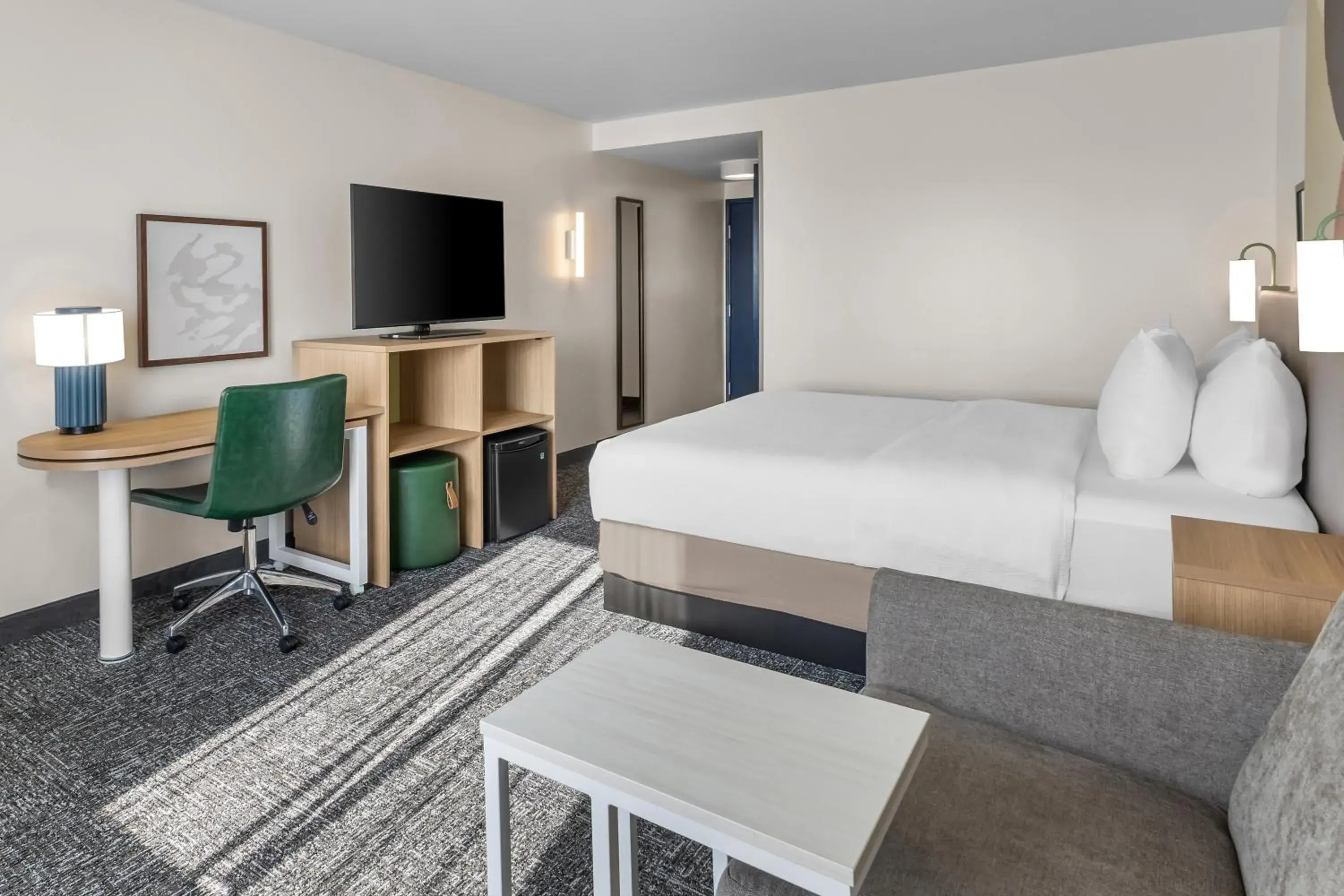 Bed in Spark by Hilton Salt Lake City Central Bed in Spark by Hilton Salt Lake City Central