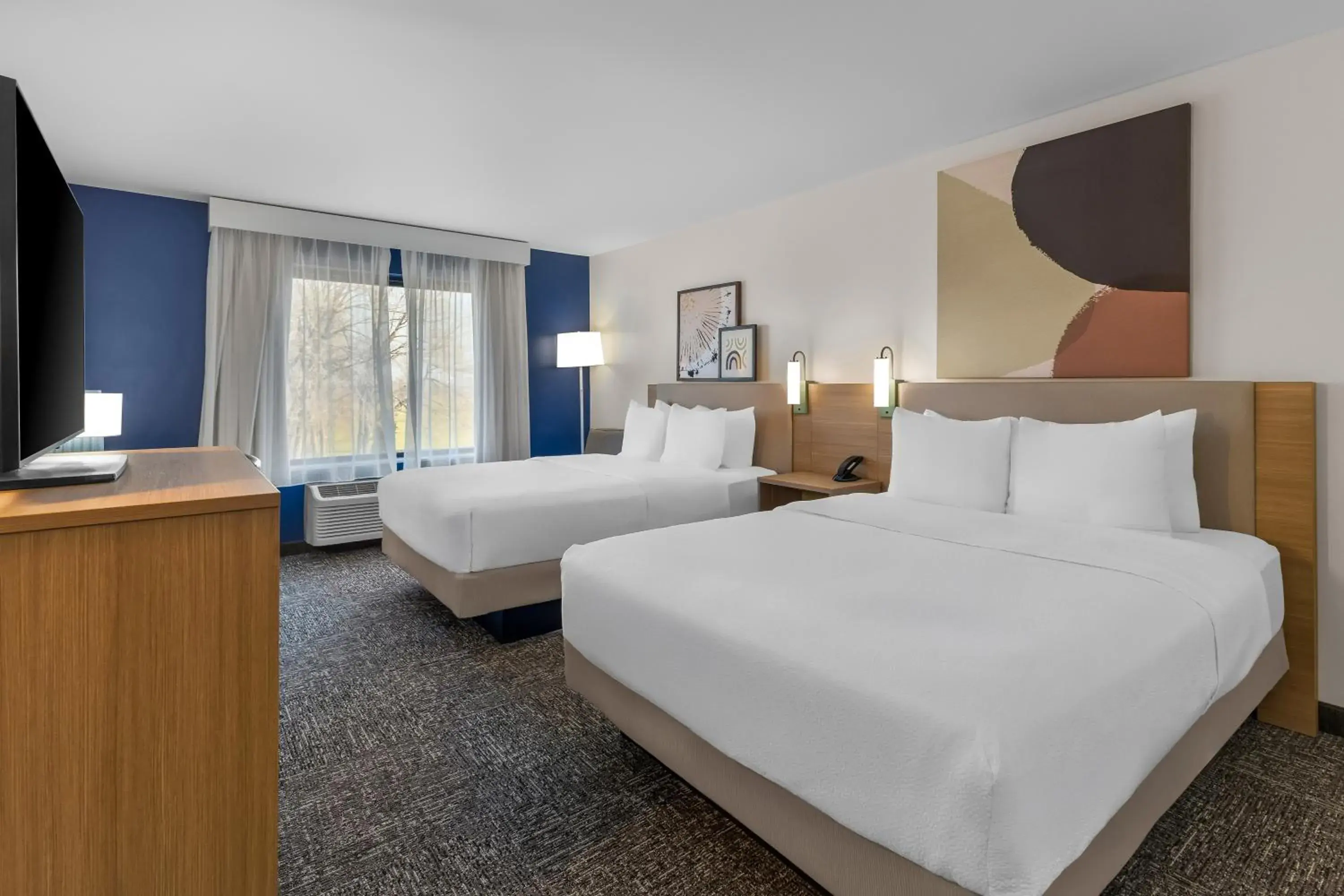 Bed in Spark by Hilton Salt Lake City Central Bed in Spark by Hilton Salt Lake City Central