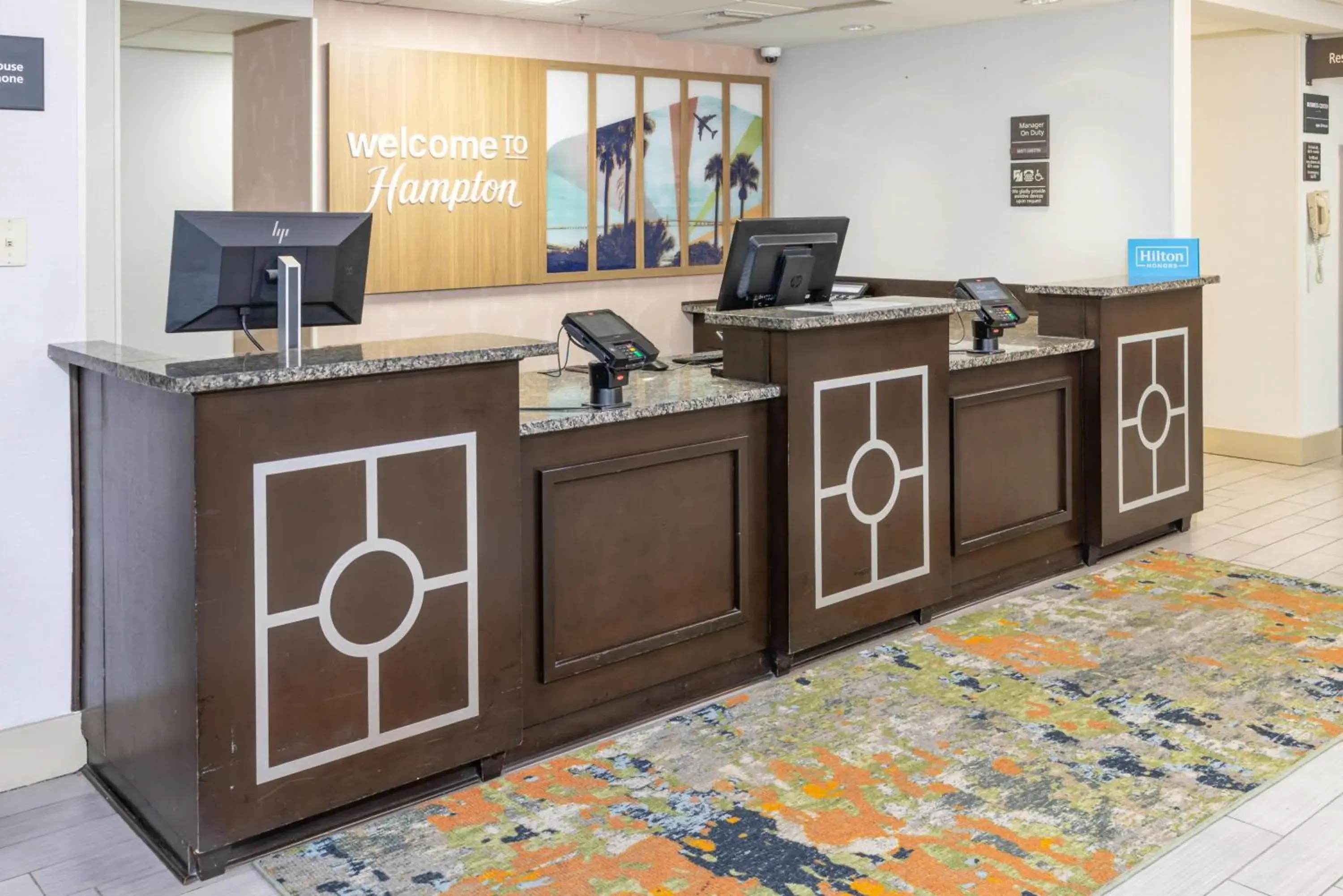 Lobby or reception in Hampton Inn Tampa International Airport/Westshore Lobby or reception in Hampton Inn Tampa International Airport/Westshore