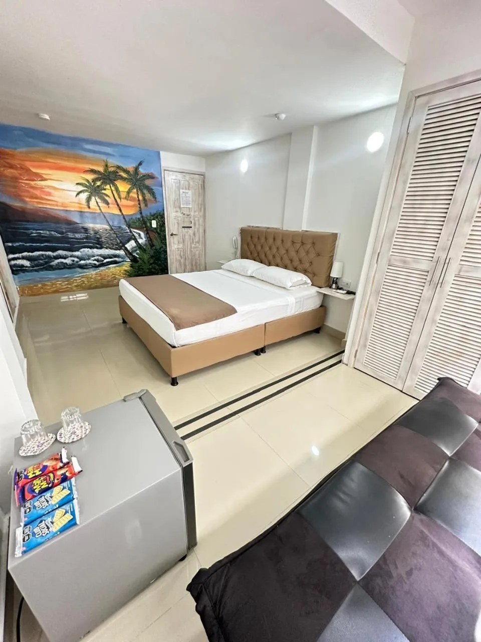 Bed in Hotel Hernández CTG