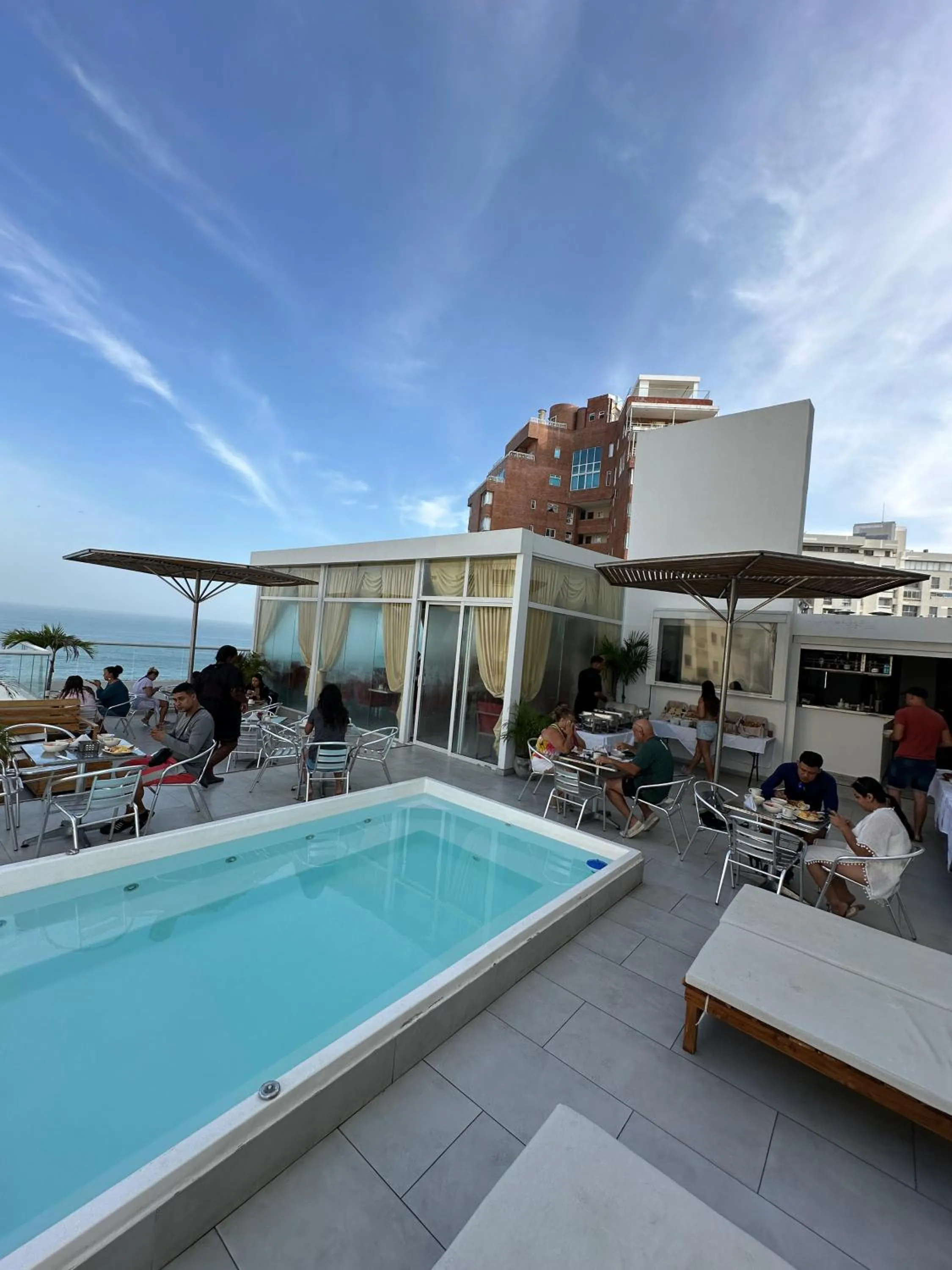 Balcony/Terrace in Hotel Hernández CTG