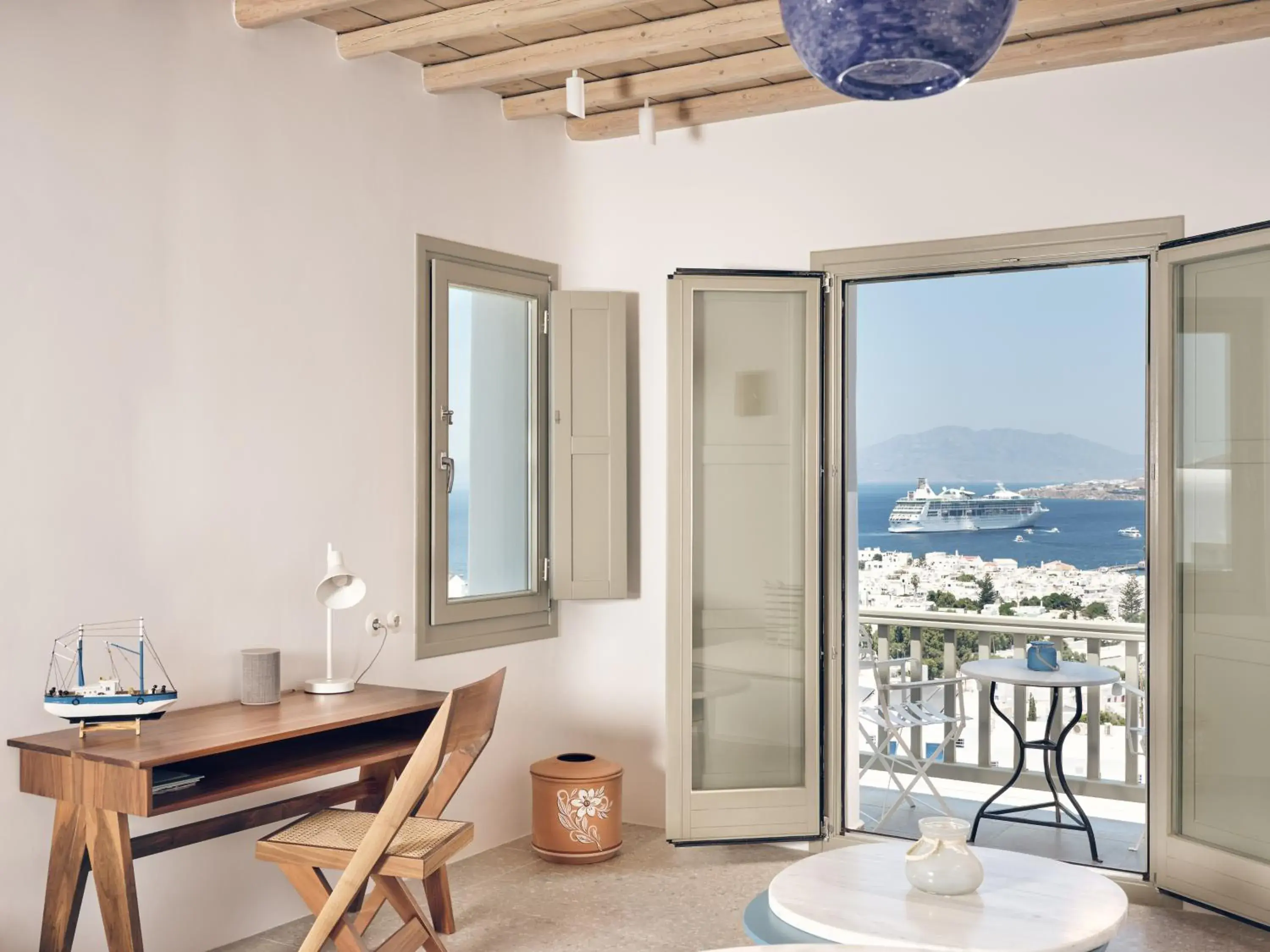 Hilltop Sea View Suite in Belvedere Mykonos - Hilltop Rooms & Suites - The Leading Hotels of the World Hilltop Sea View Suite in Belvedere Mykonos - Hilltop Rooms & Suites - The Leading Hotels of the World