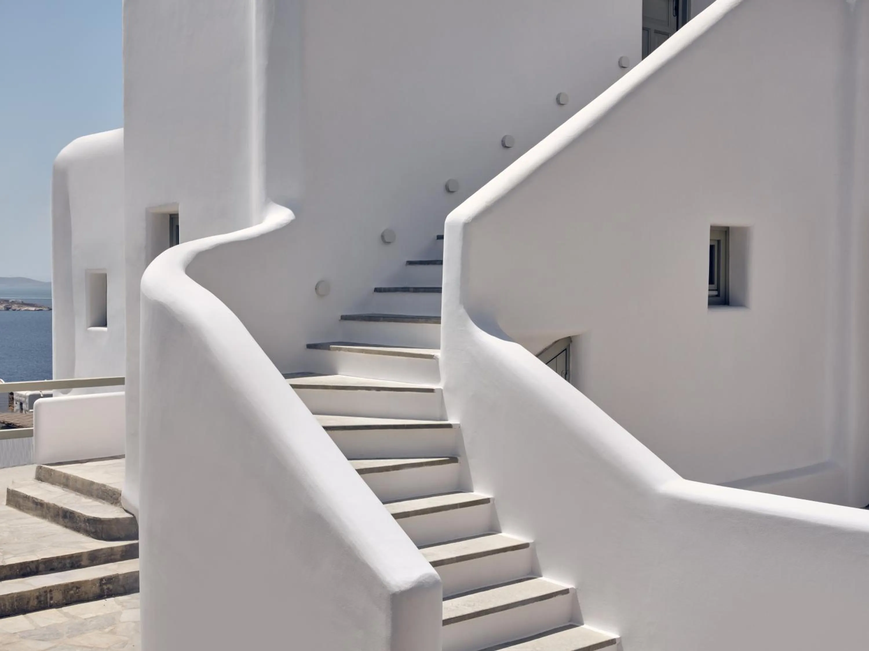 Property building in Belvedere Mykonos - Hilltop Rooms & Suites - The Leading Hotels of the World