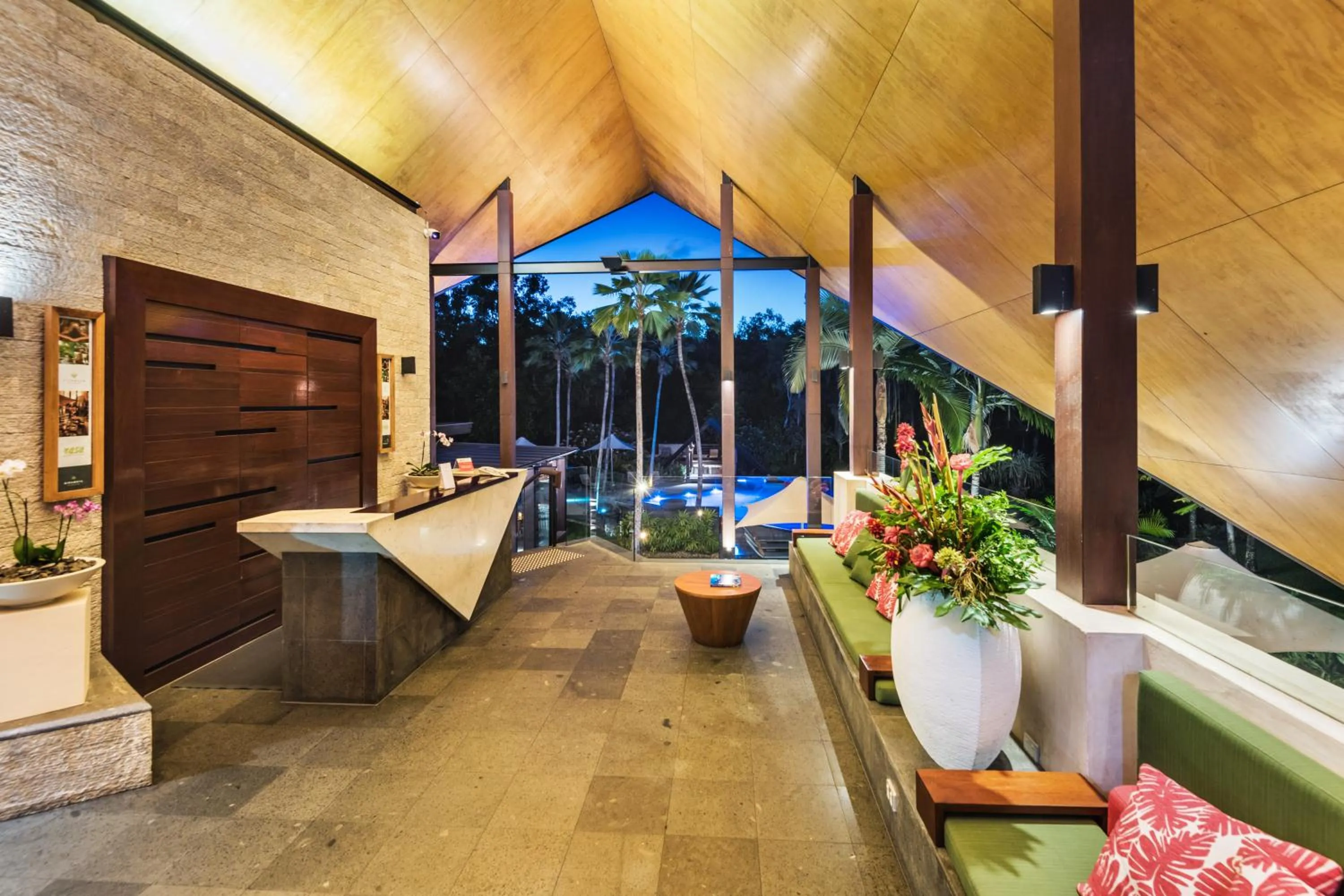 Lobby or reception in Niramaya Villas and Spa