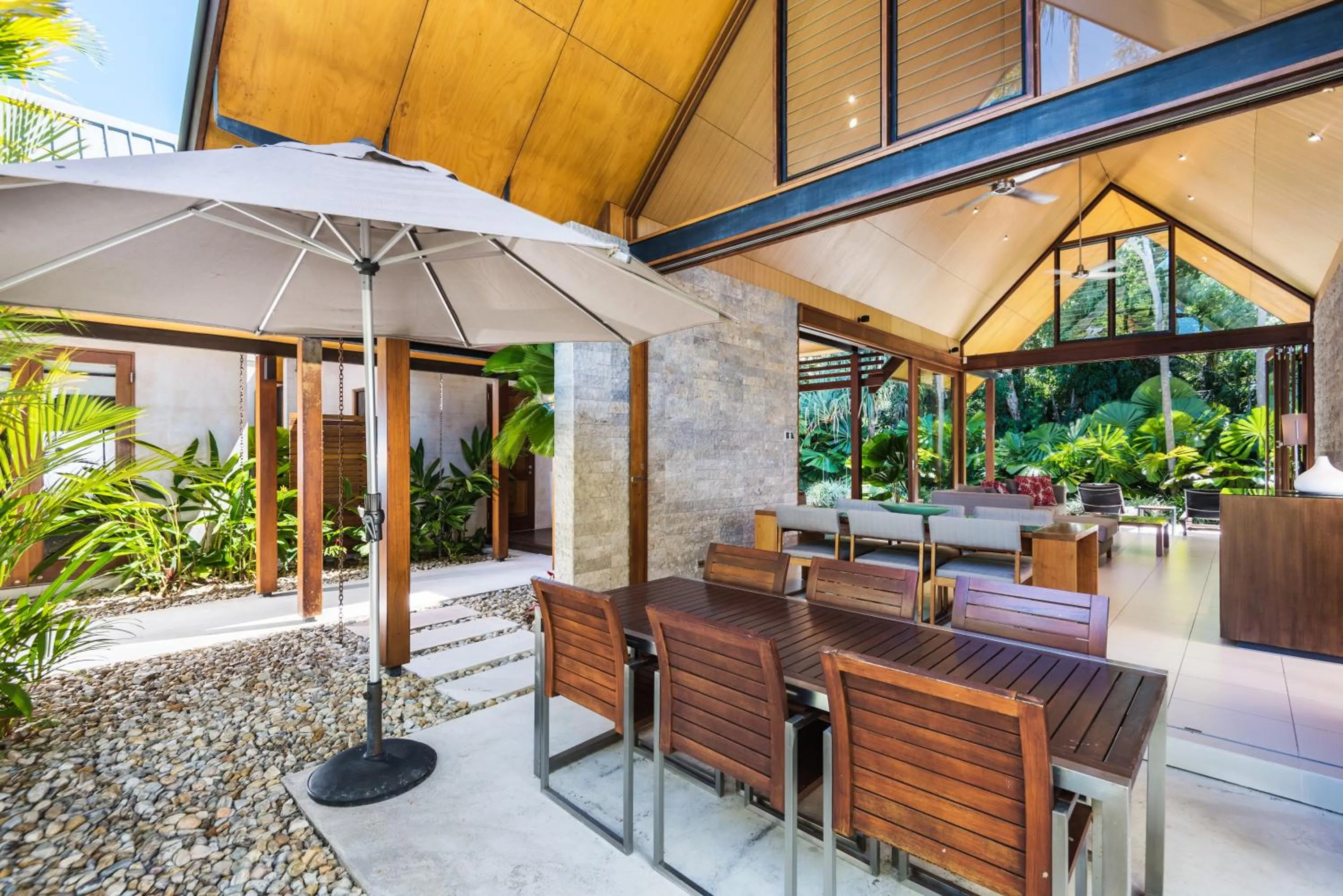 Patio in Niramaya Villas and Spa