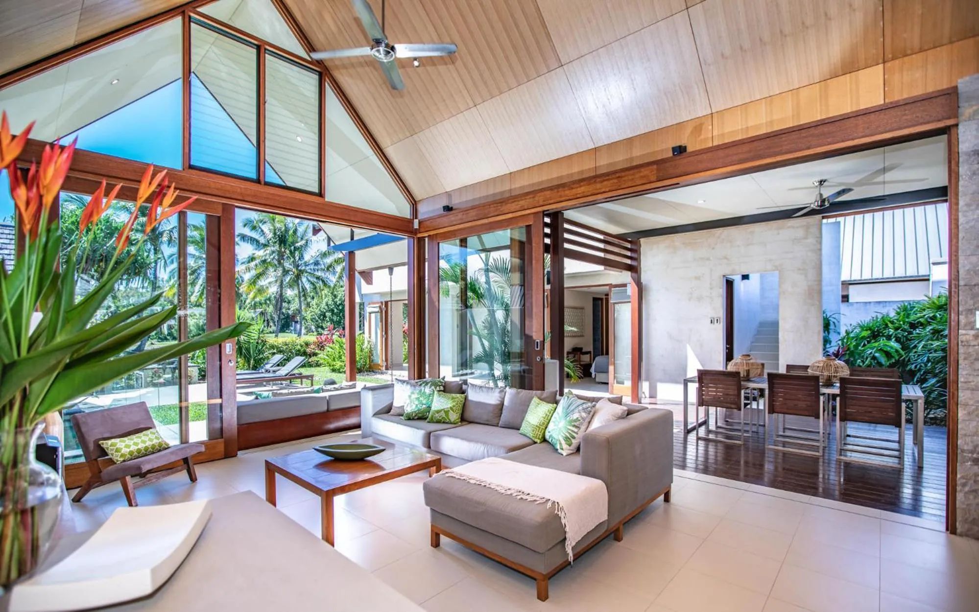 Living room in Niramaya Villas and Spa