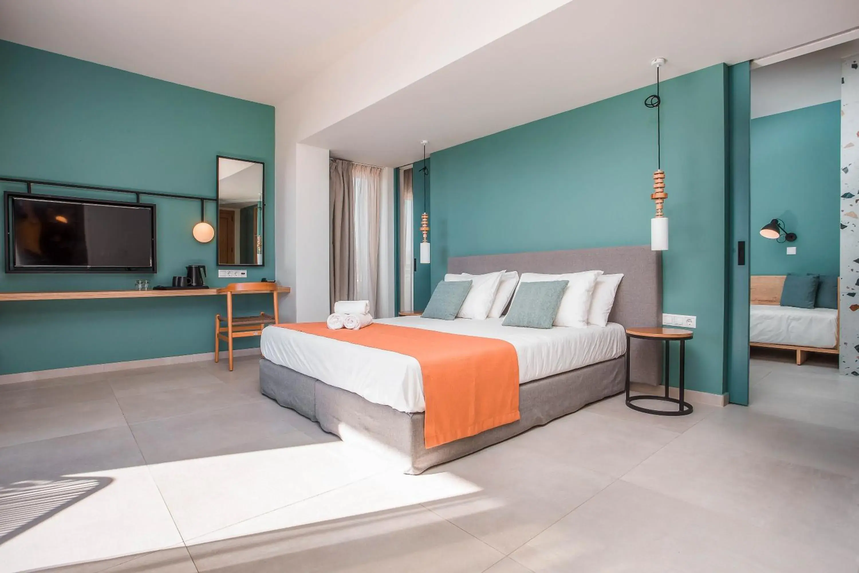 Bed in Mazoren Art Hotel Bed in Mazoren Art Hotel