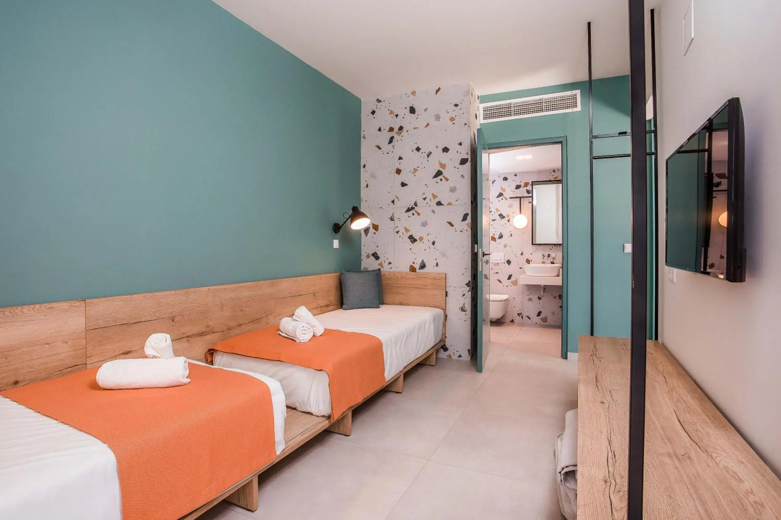 Bed in Mazoren Art Hotel Bed in Mazoren Art Hotel