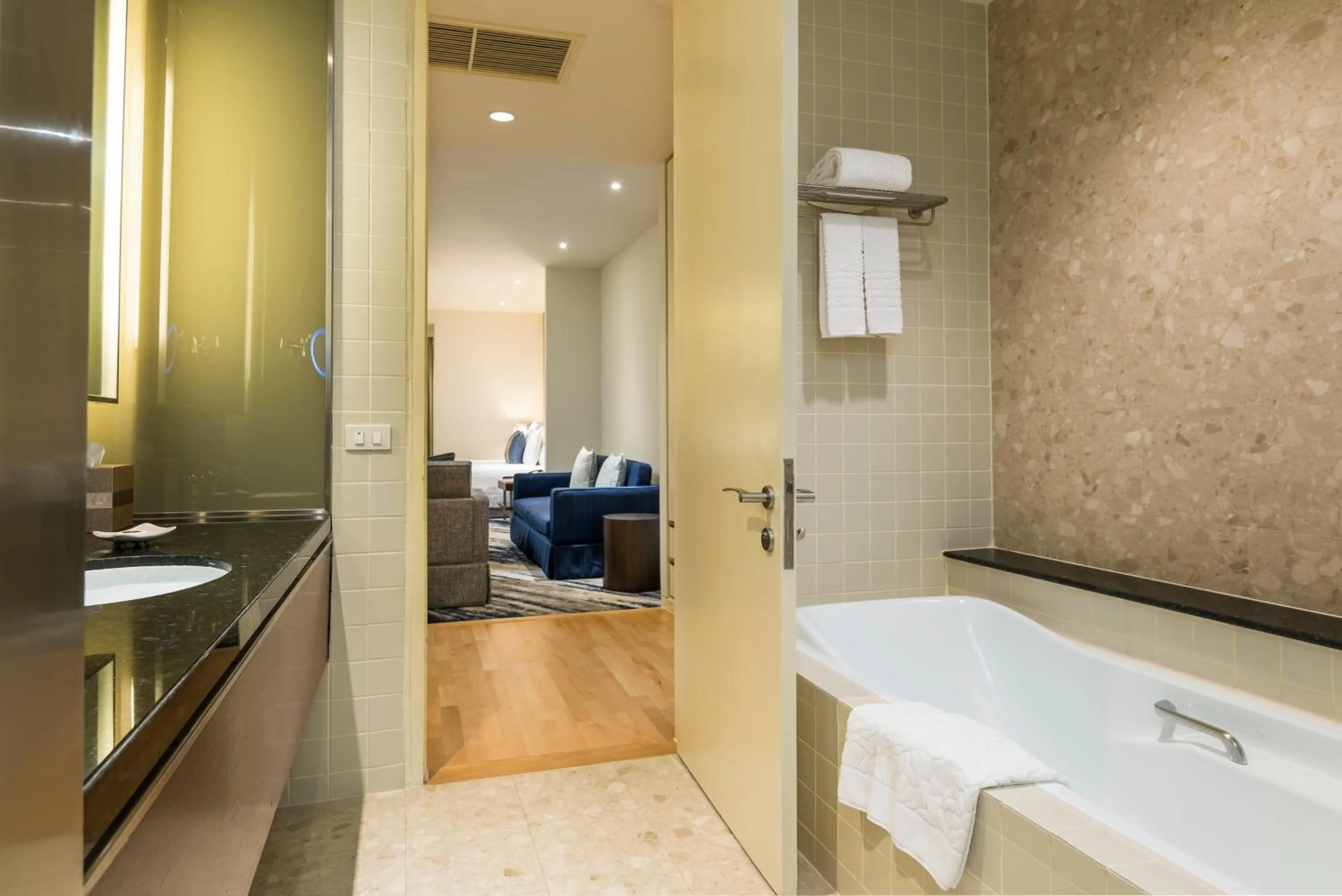 Toilet in Emporium Suites by Chatrium