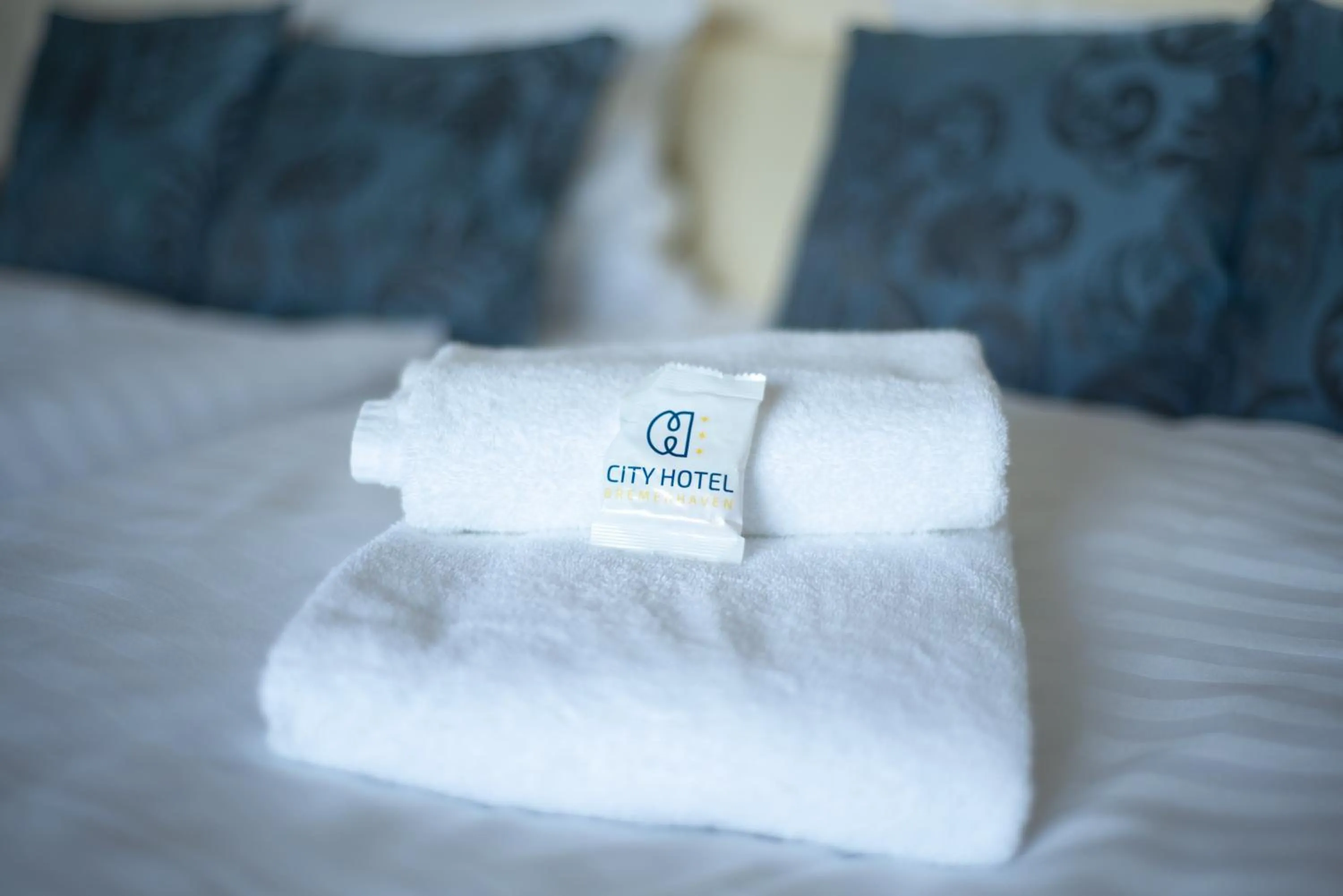 Bed in Ferienwohnung Geestemuende