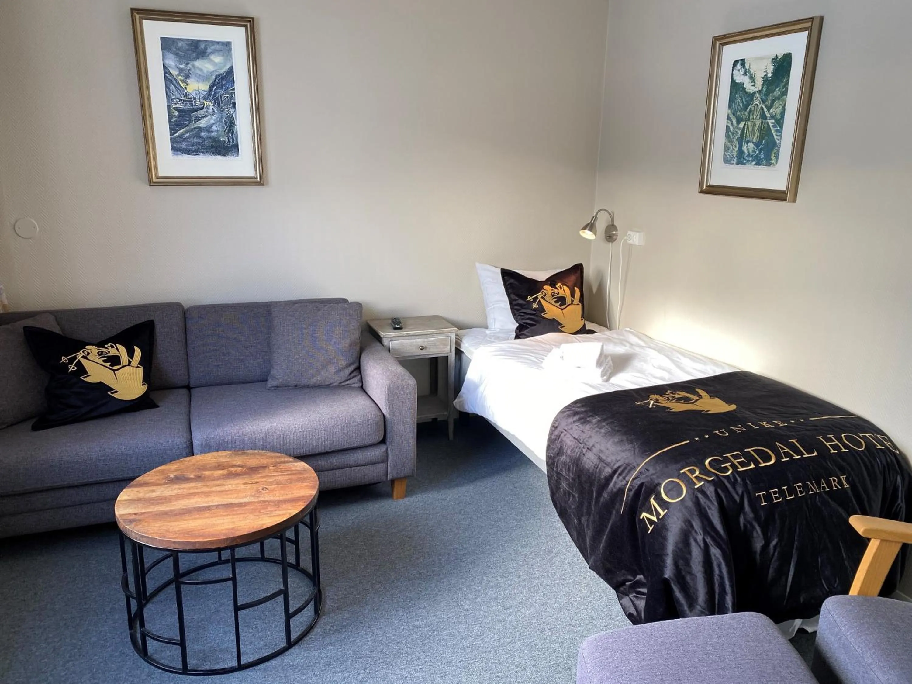 Bedroom, Bed in Morgedal Hotel Spa & Resort - Unike Hoteller