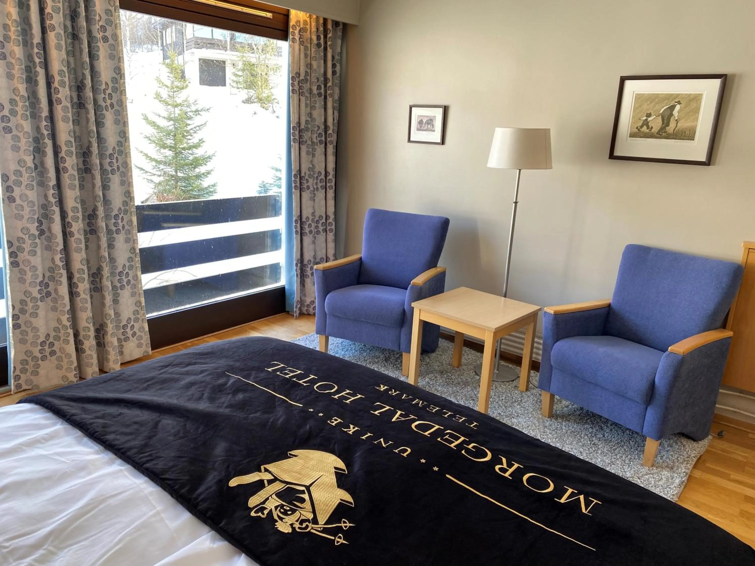 Bedroom, Bed in Morgedal Hotel Spa & Resort - Unike Hoteller