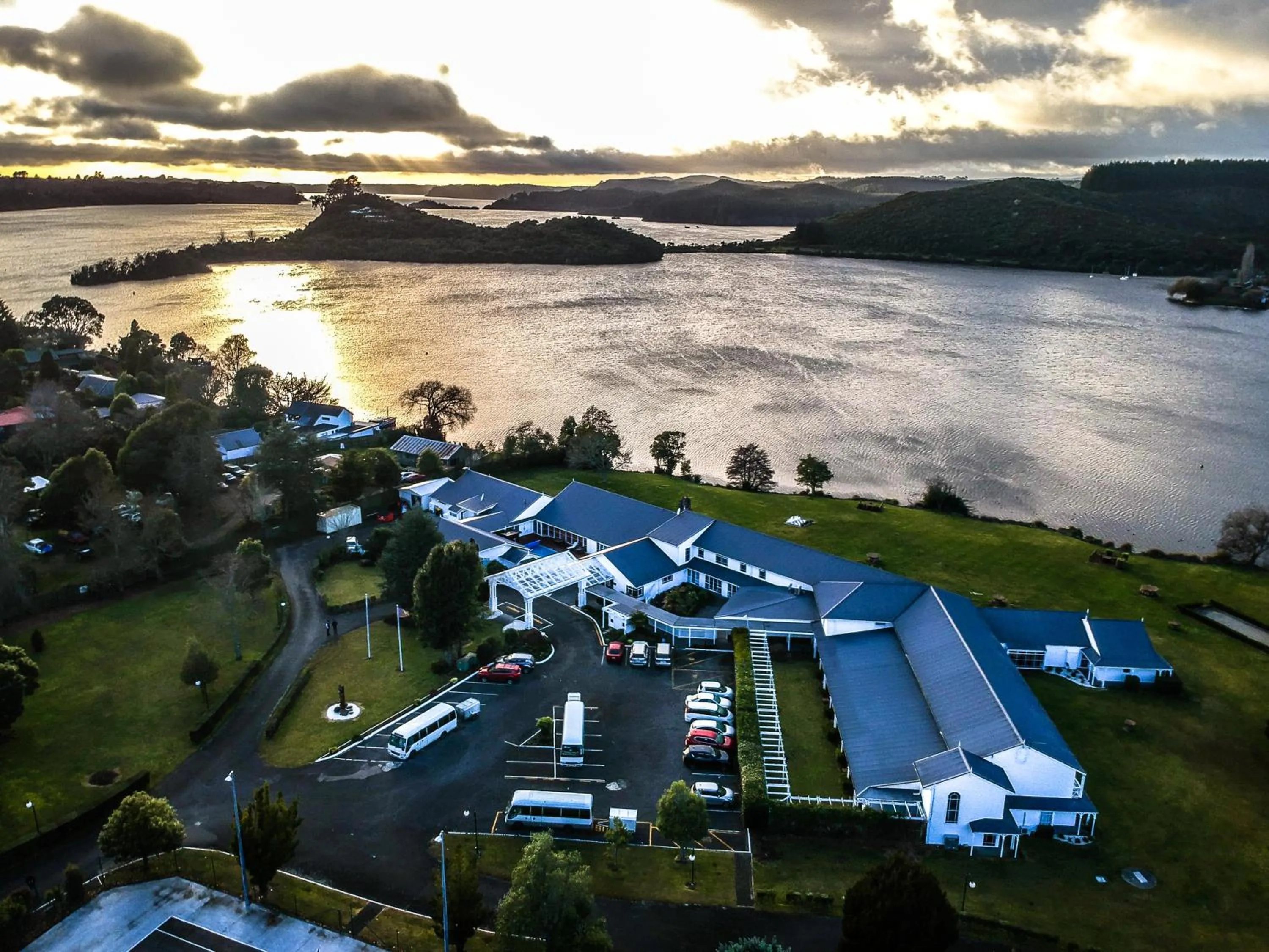 Bird's eye view in VR Rotorua Lake Resort