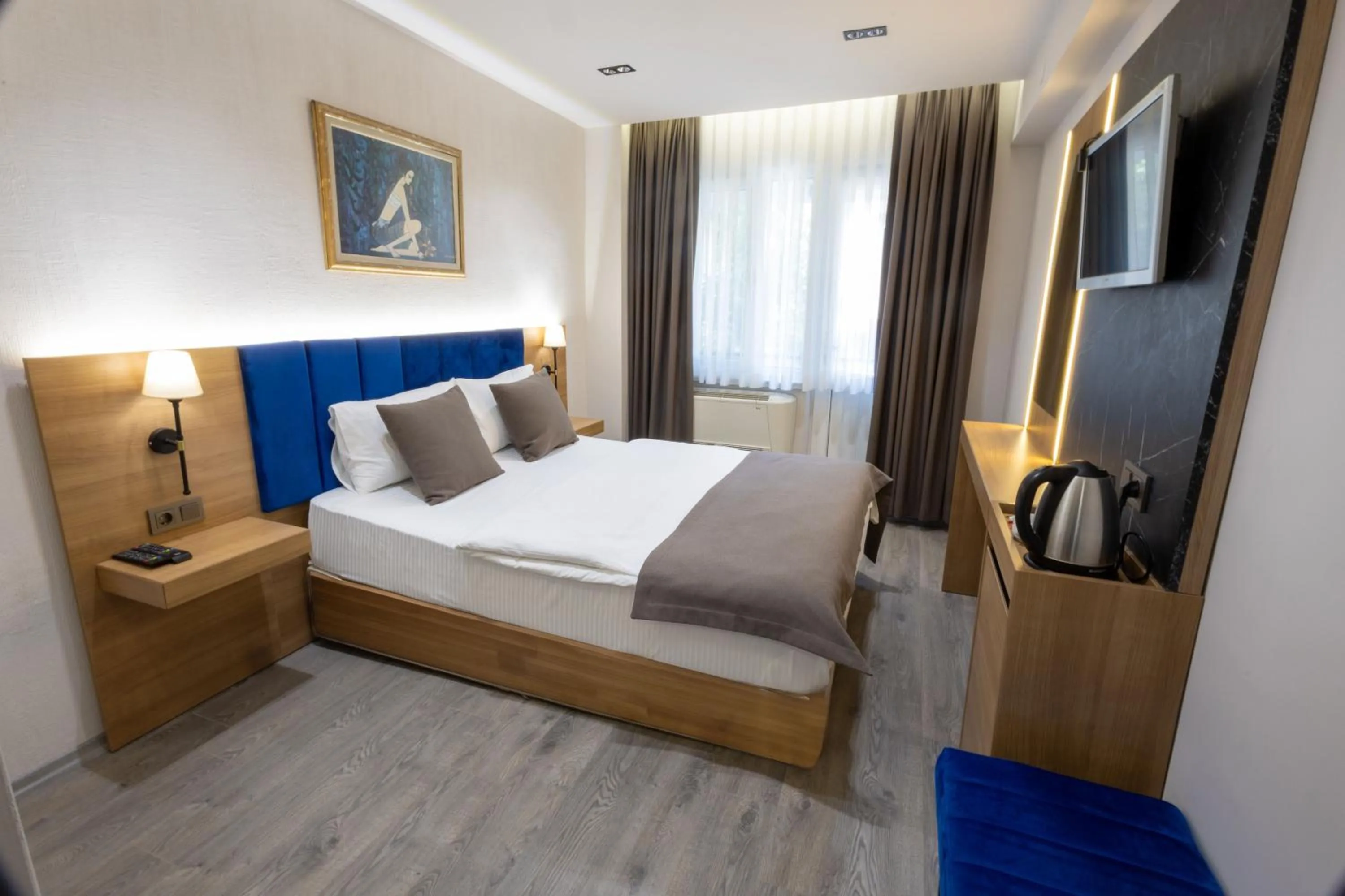 Bed in Ottoman Palace Hotel Edirne