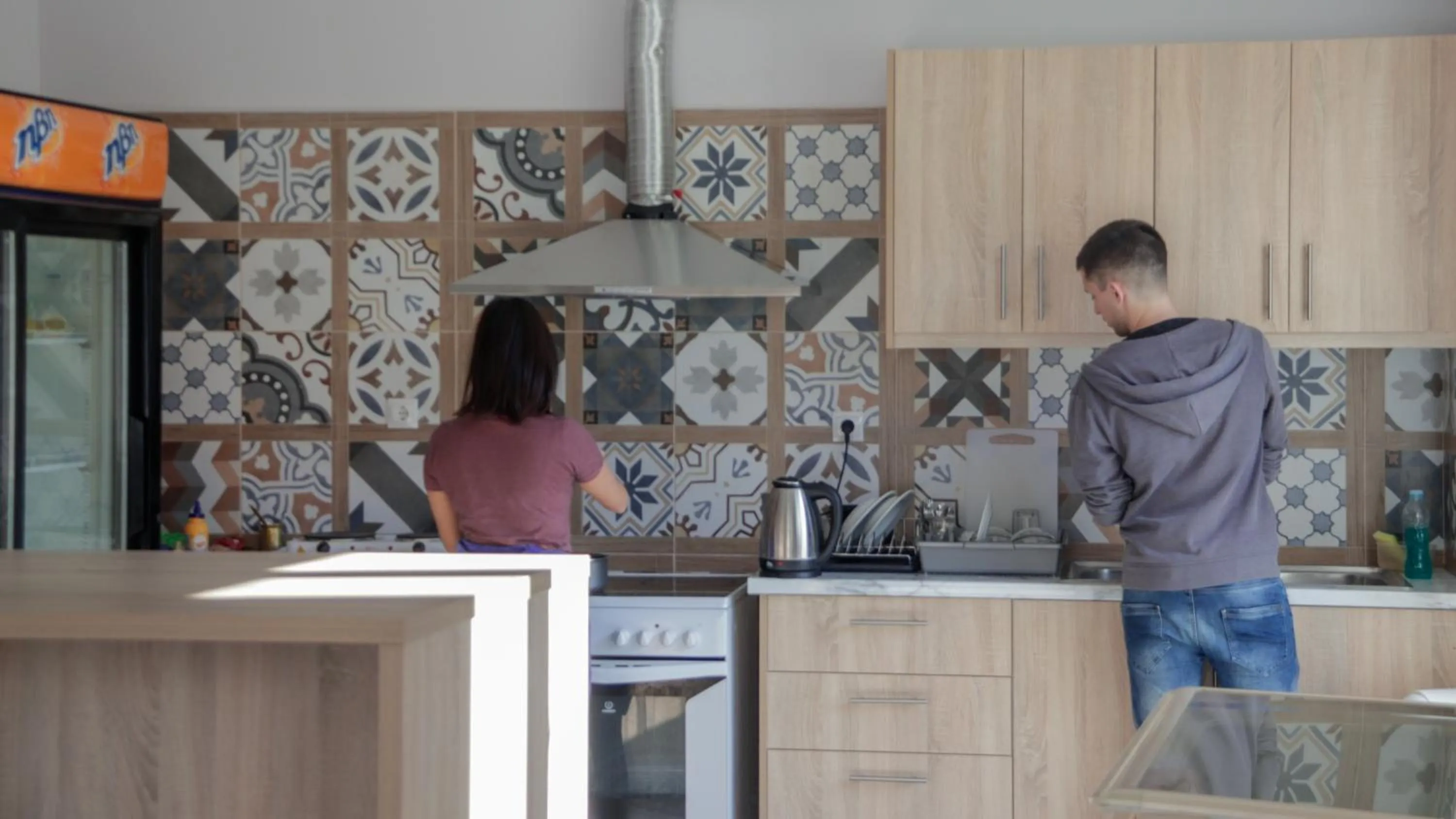 Communal kitchen in Athens Hawks